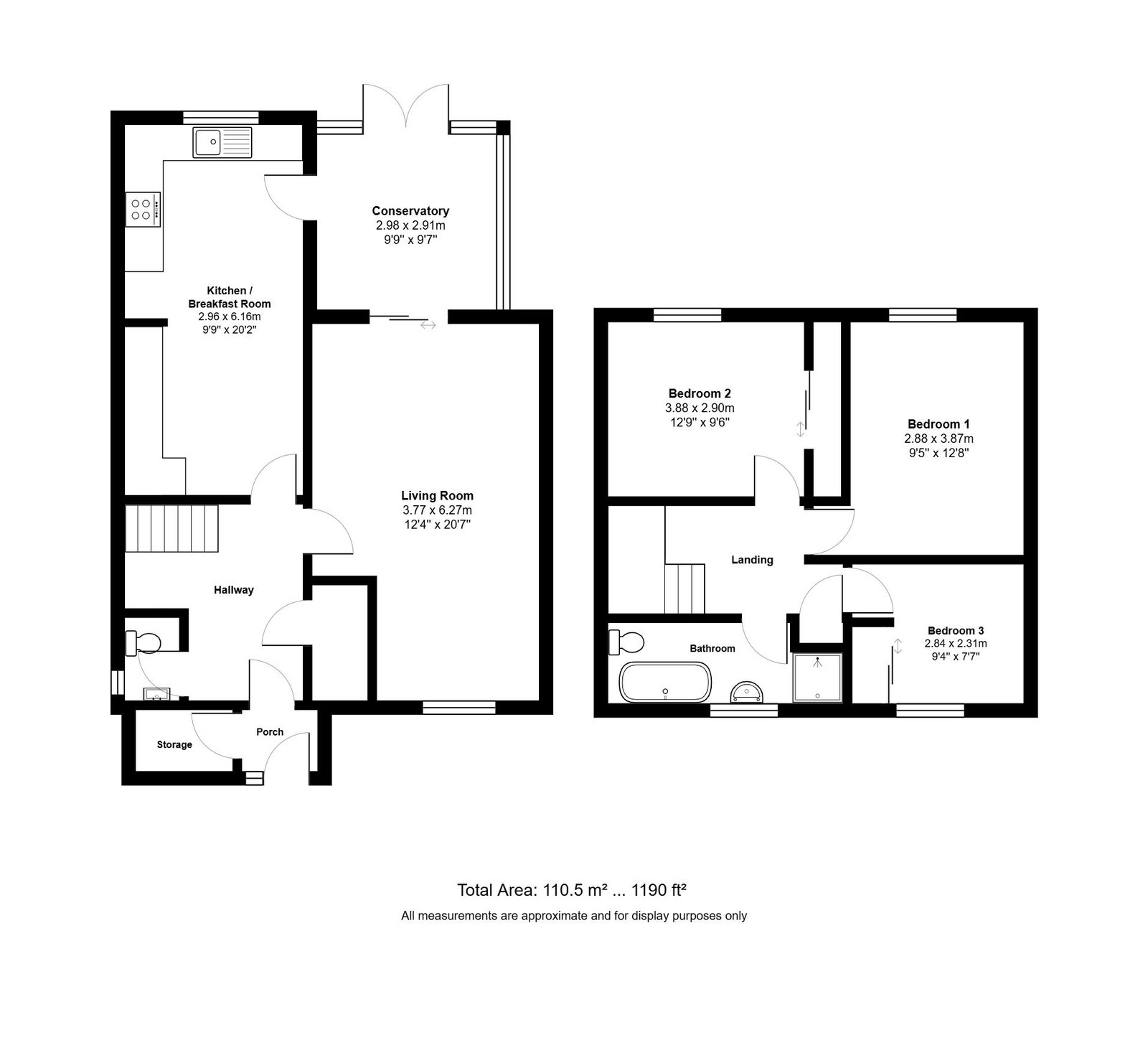 46, Langley Close, St. Ives floorplan