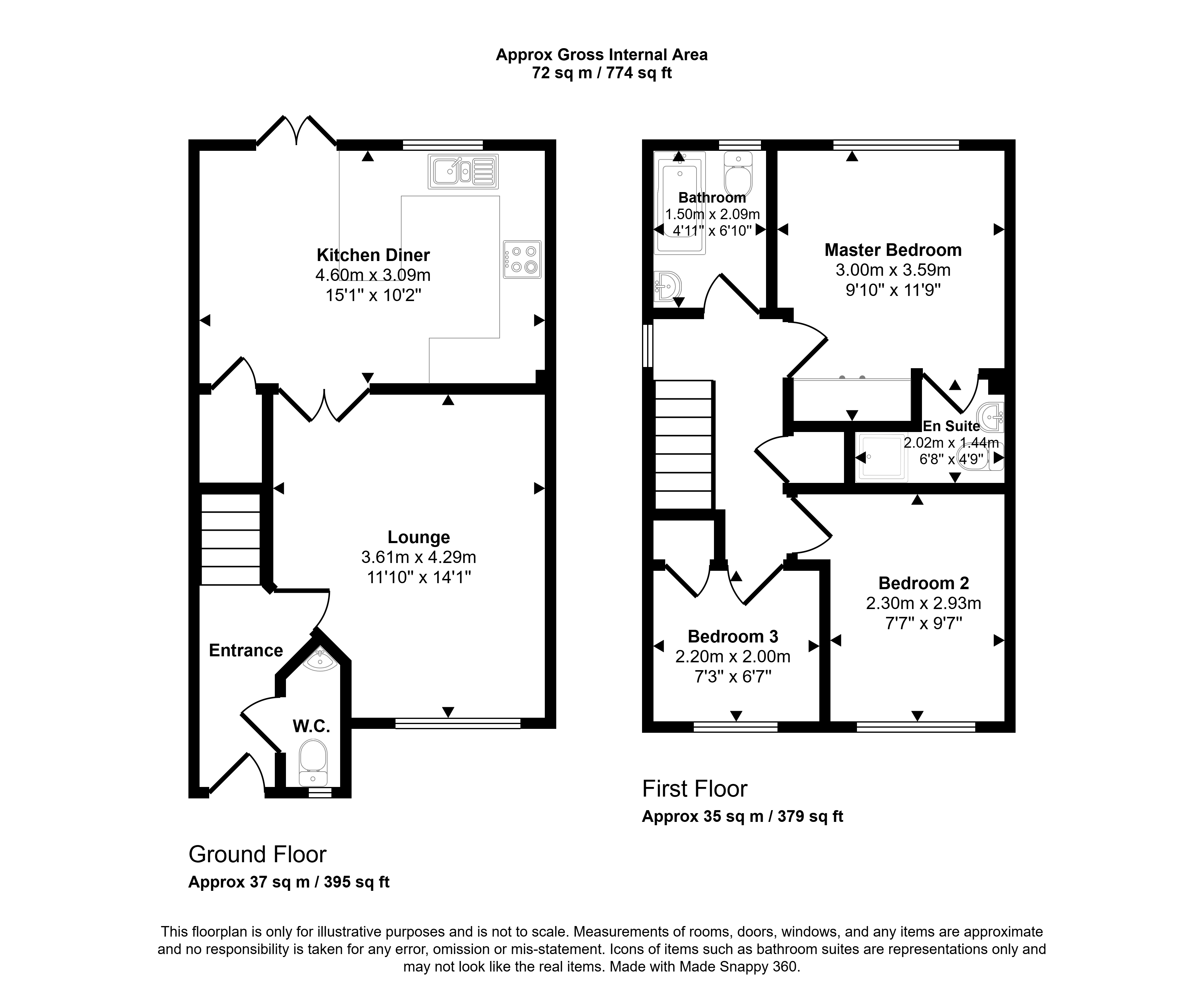 29, Roman Court, Wallsend floorplan