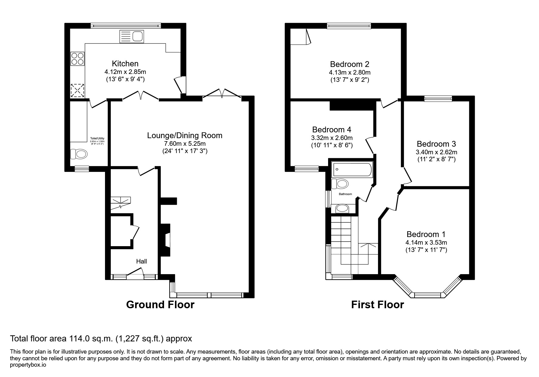 Harold road, London floorplan