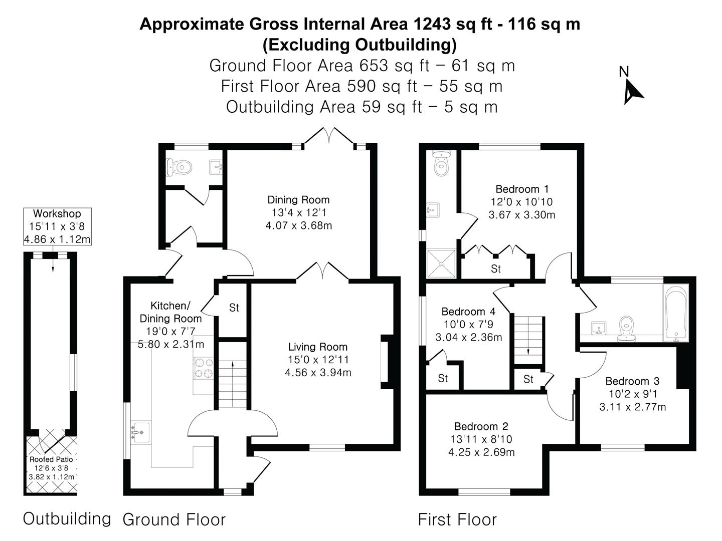 17, Station Road, Wendens Ambo floorplan
