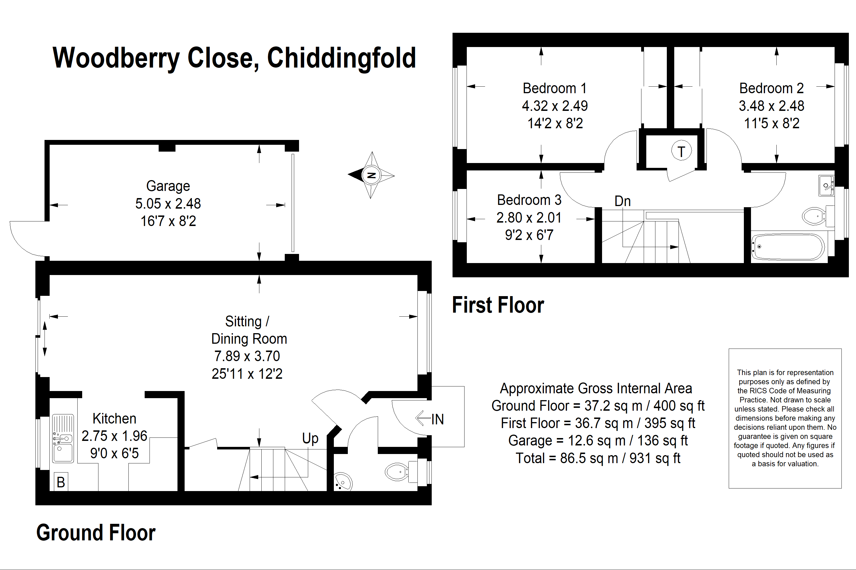 24, Woodberry Close, Chiddingfold floorplan