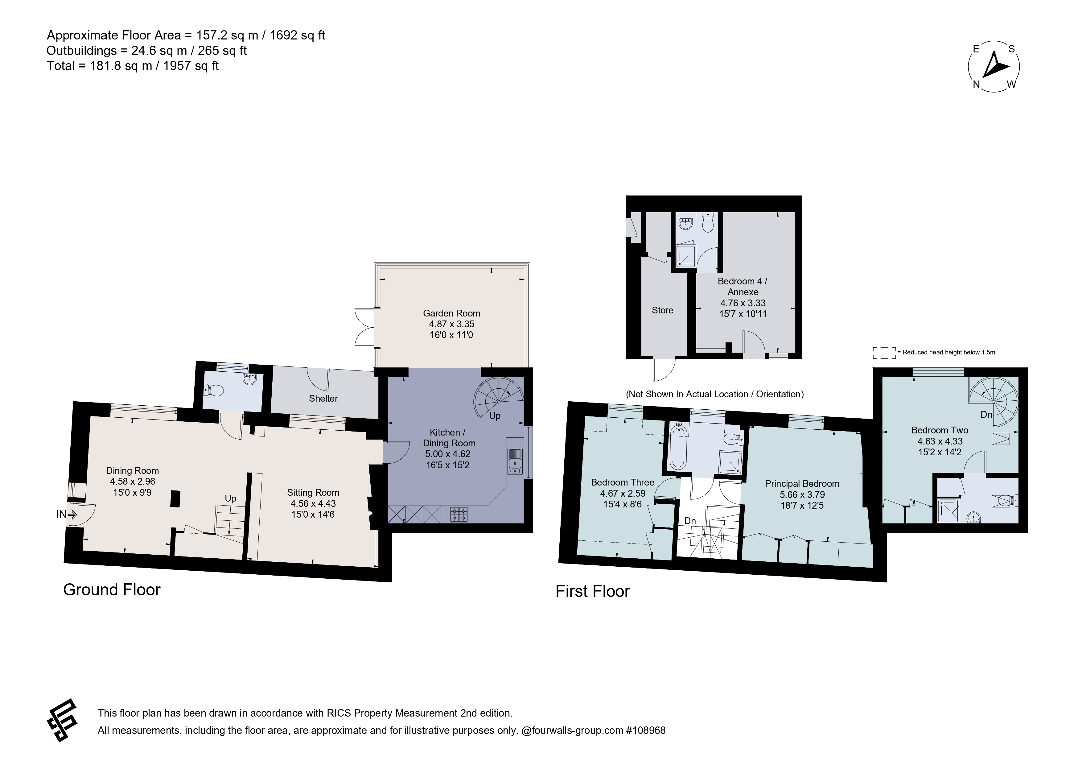The Old Rickyard,, Church Westcote, Gloucestershire floorplan