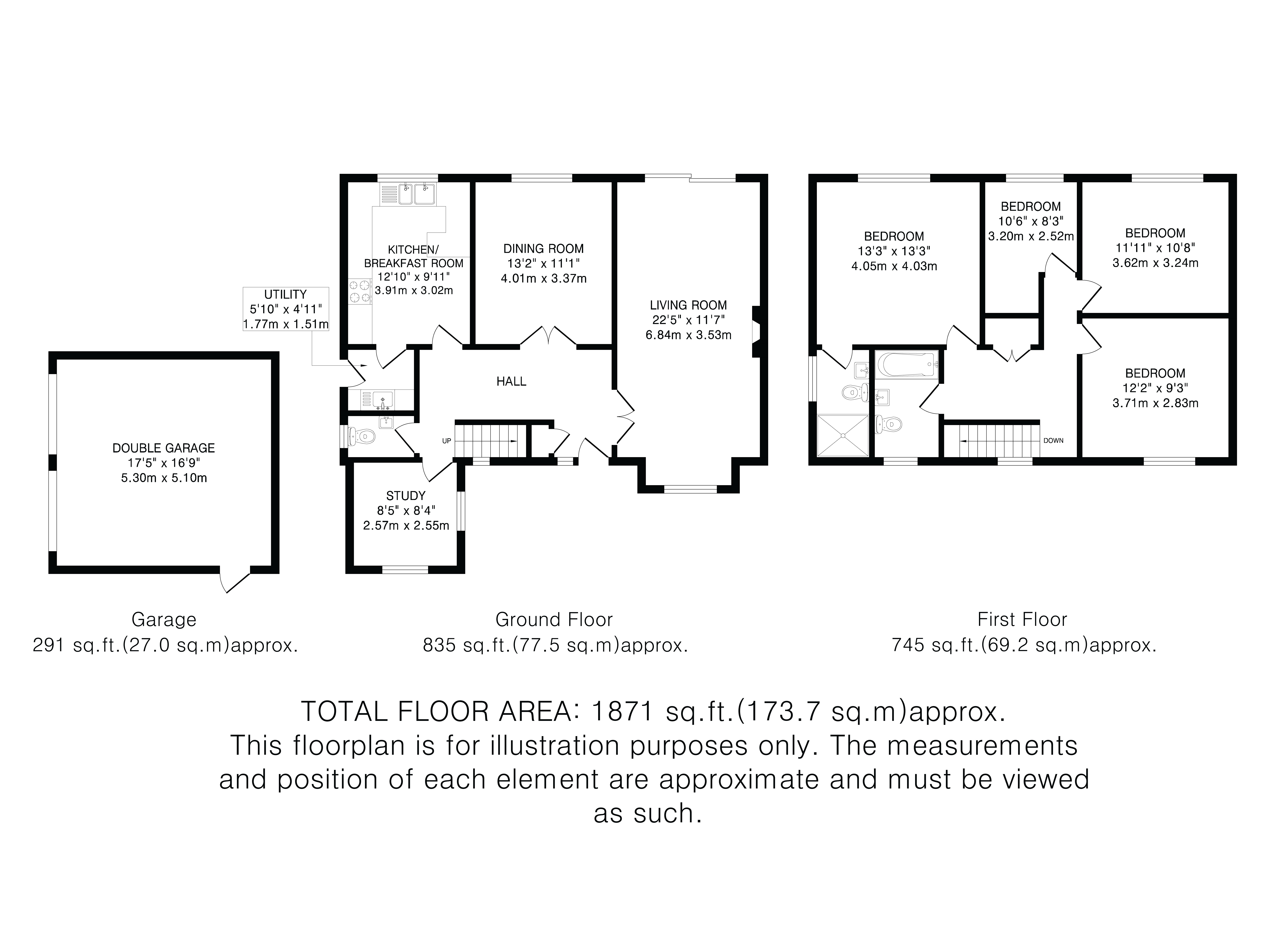 2, Duncots Close, Ickleford floorplan
