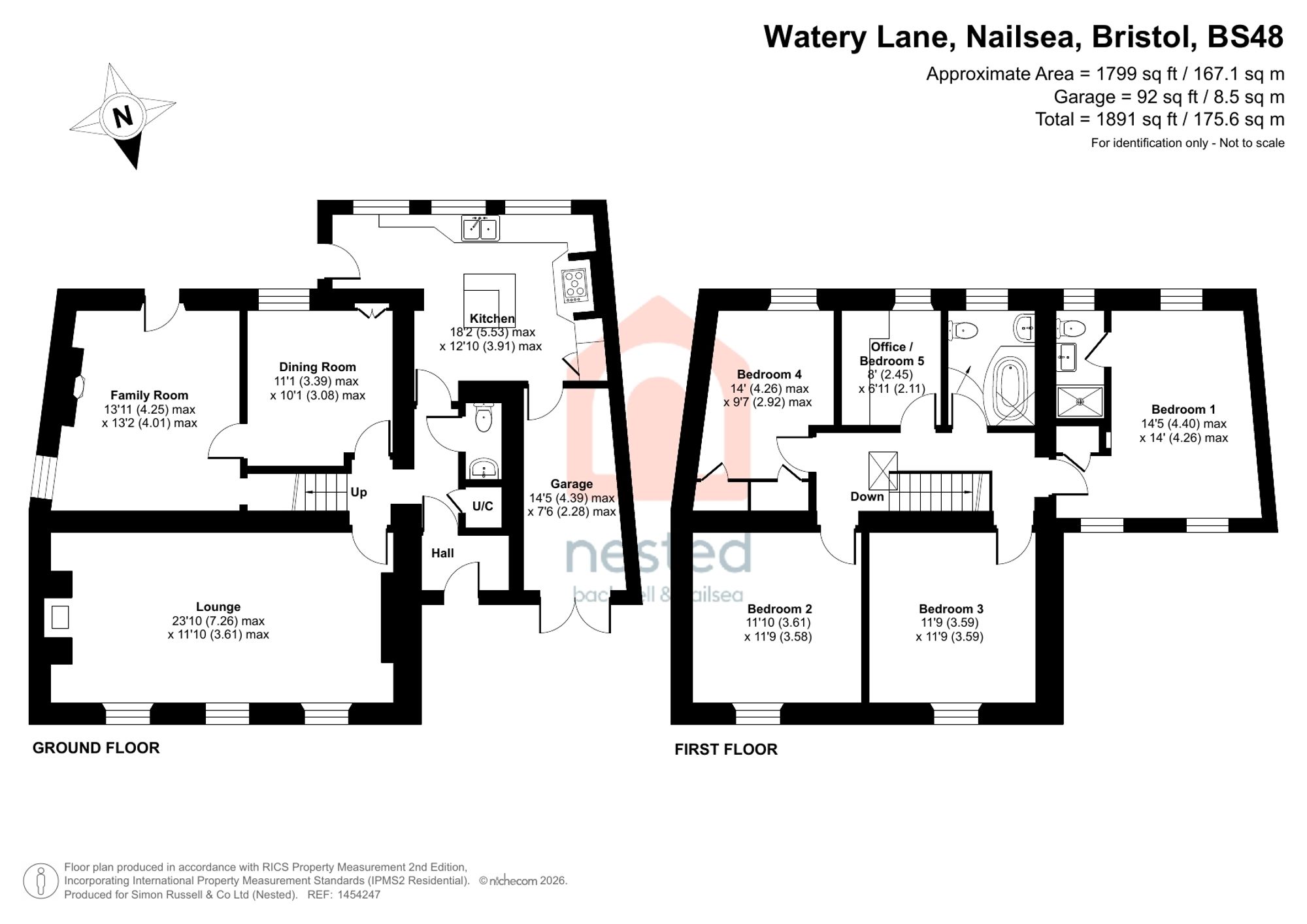 Rose Cottage, 3 Watery Lane, Bristol floorplan