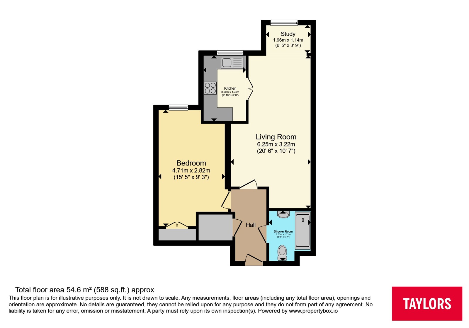 Flat 16, Lalgates Court, 119, Harlestone Road, Northamptonshire floorplan