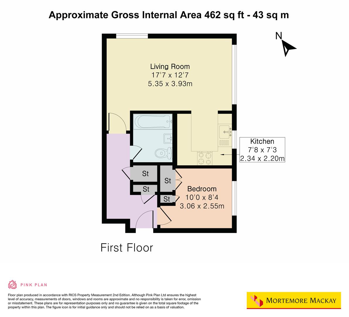 10 Aislabie House, Cunard Crescent, London floorplan