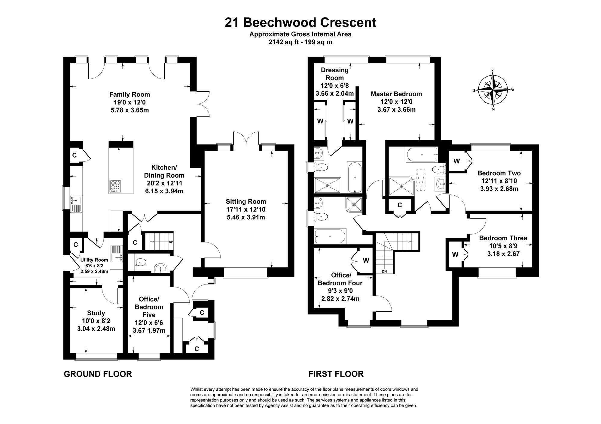 21 Beechwood Crescent, Hampshire floorplan