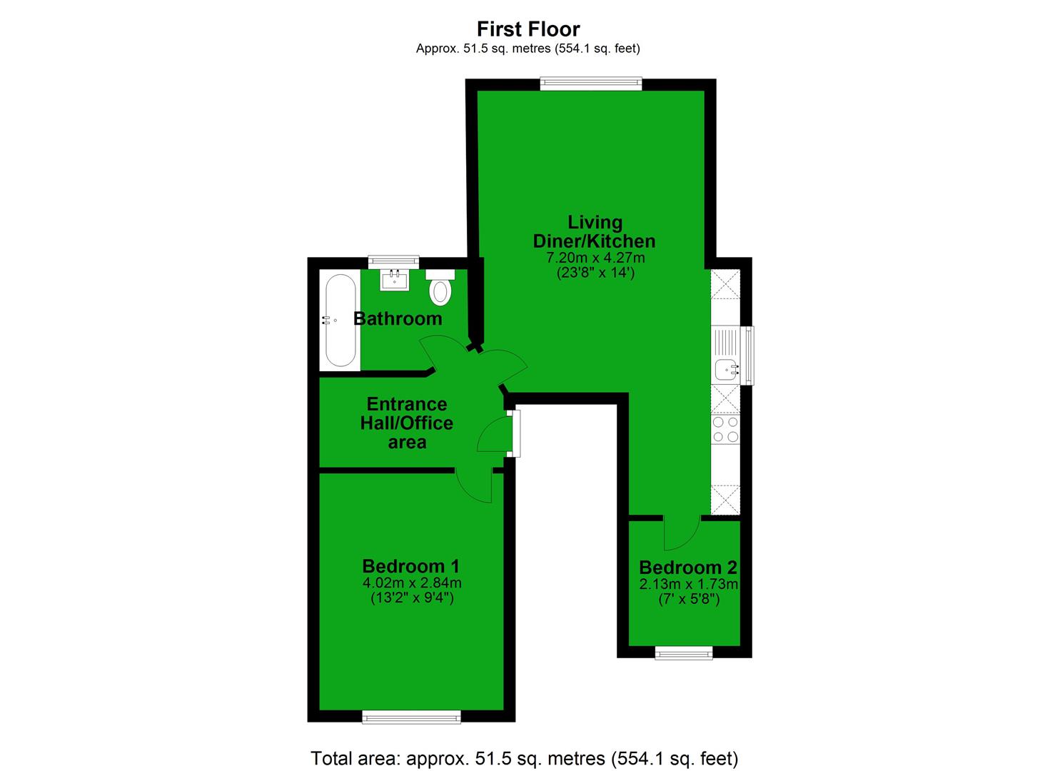 2 Bedrooms Flat to rent in Christchurch Close, Colliers Wood, London SW19