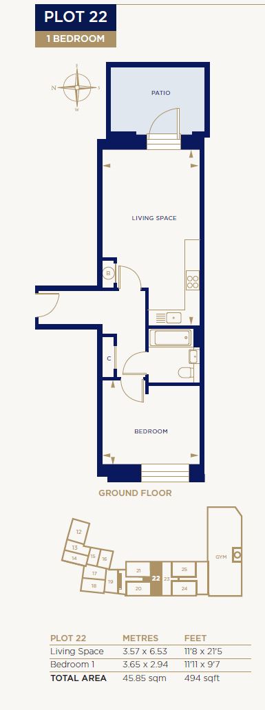 Flat 2, The Brewery, 32 South Street floorplan
