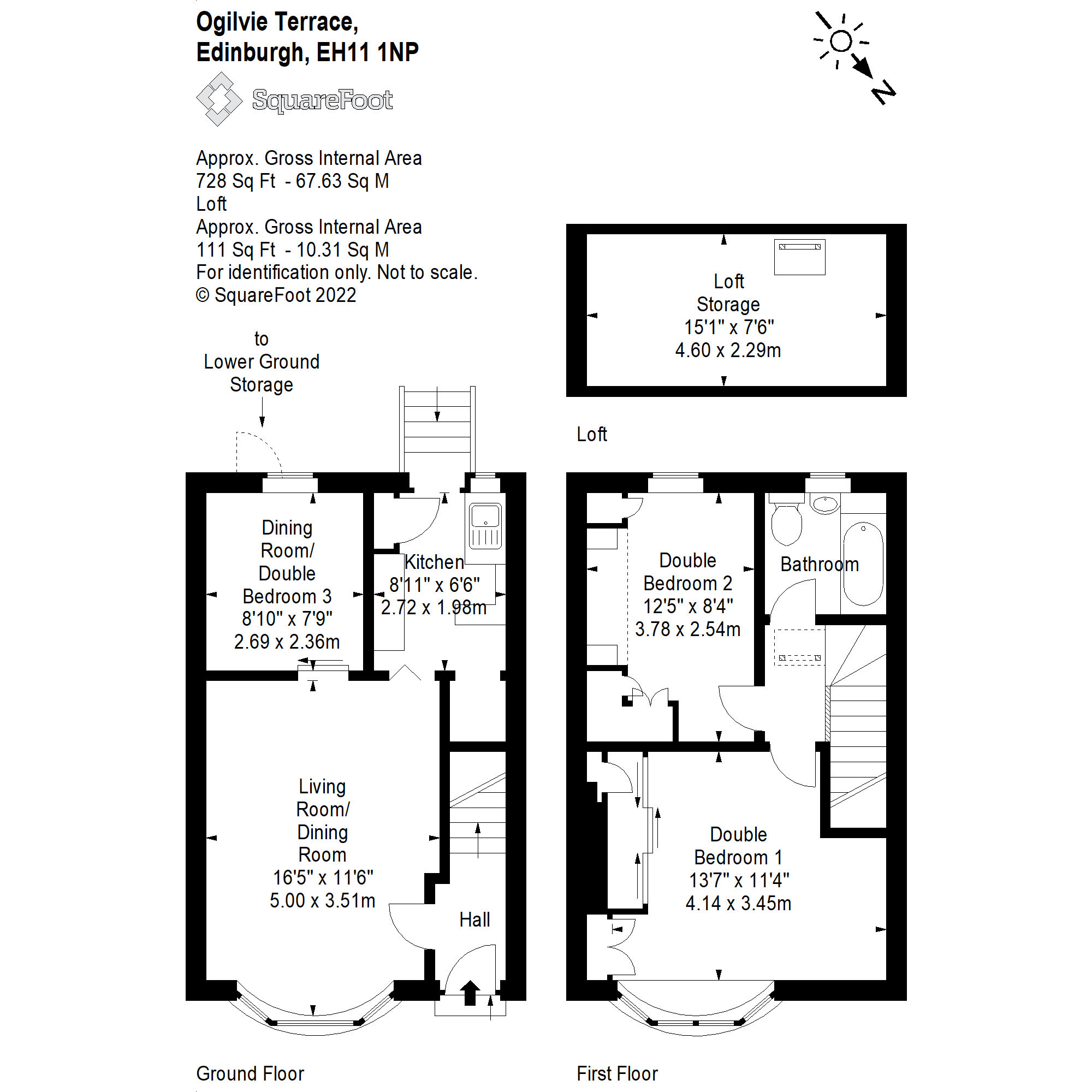 54, Ogilvie Terrace, Edinburgh floorplan