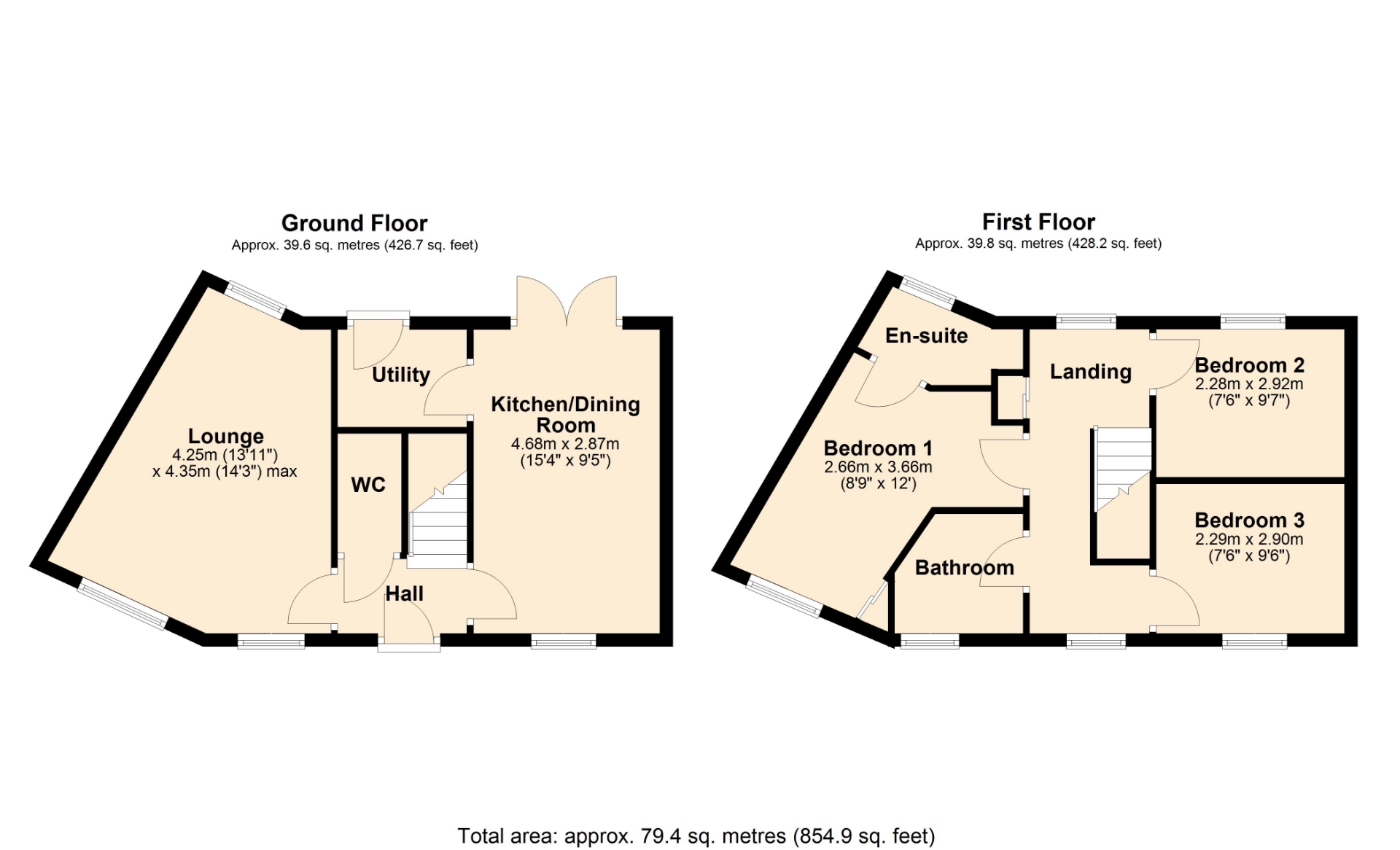 1, The Crown Close, Northampton floorplan