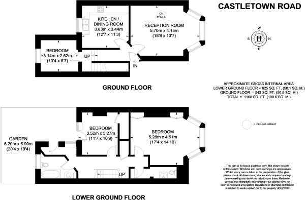 3 Bedrooms Flat to rent in Castletown Road, London W14