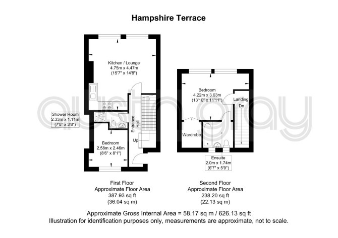 Flat 9, 12 Hampshire Terrace, Portsmouth floorplan
