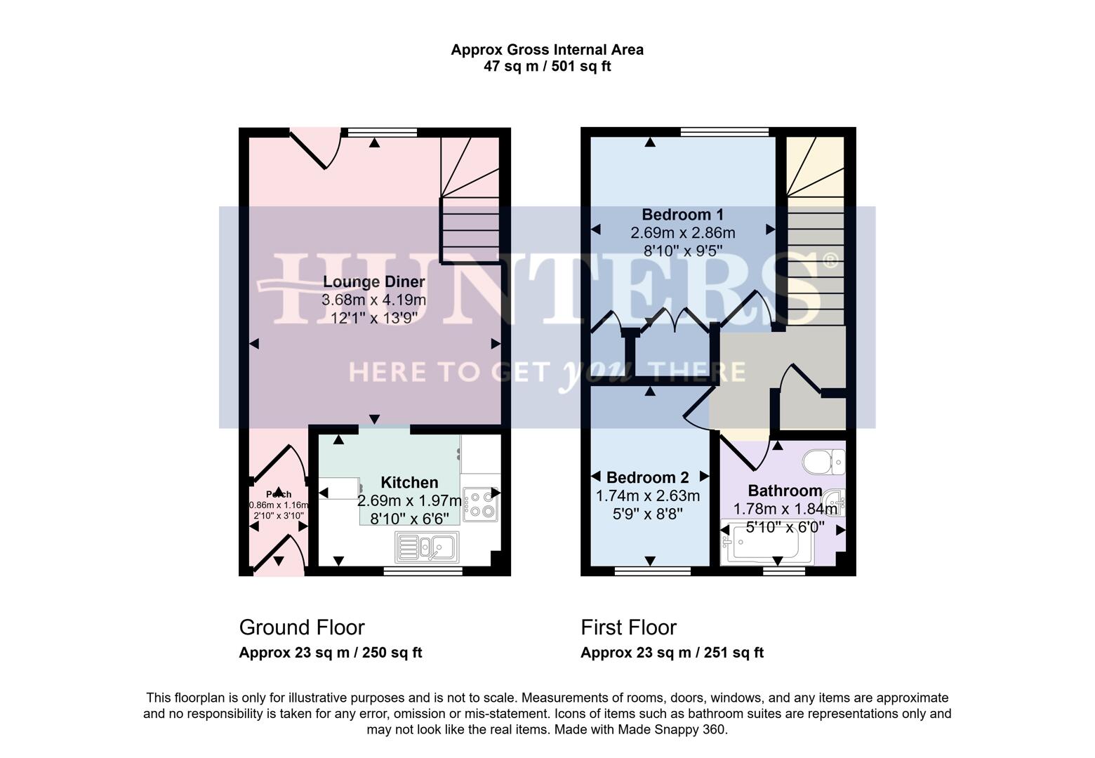 3, Roman Hill, Wigston floorplan