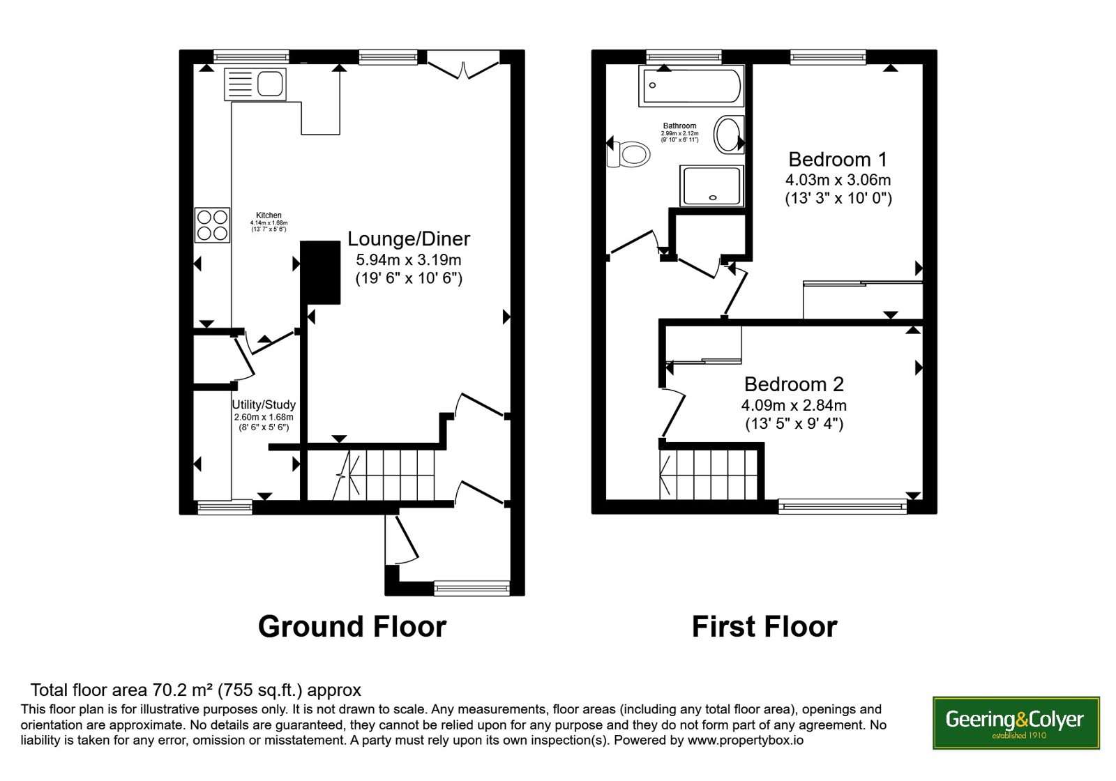141, Old Folkestone Road, Kent floorplan
