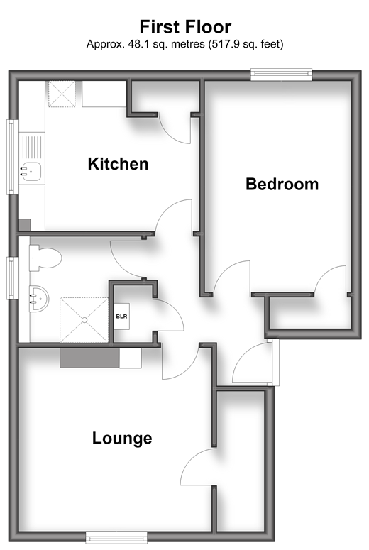 Leivers Road, Deal floorplan