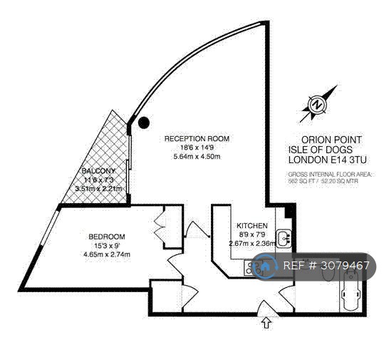 Crews Street, London floorplan