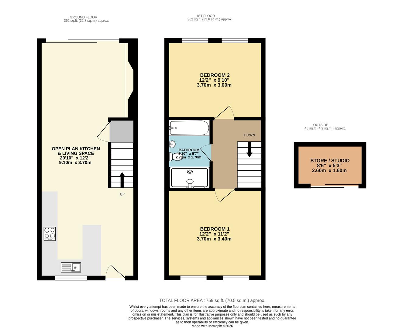 105, North Boundary Road, Brixham floorplan