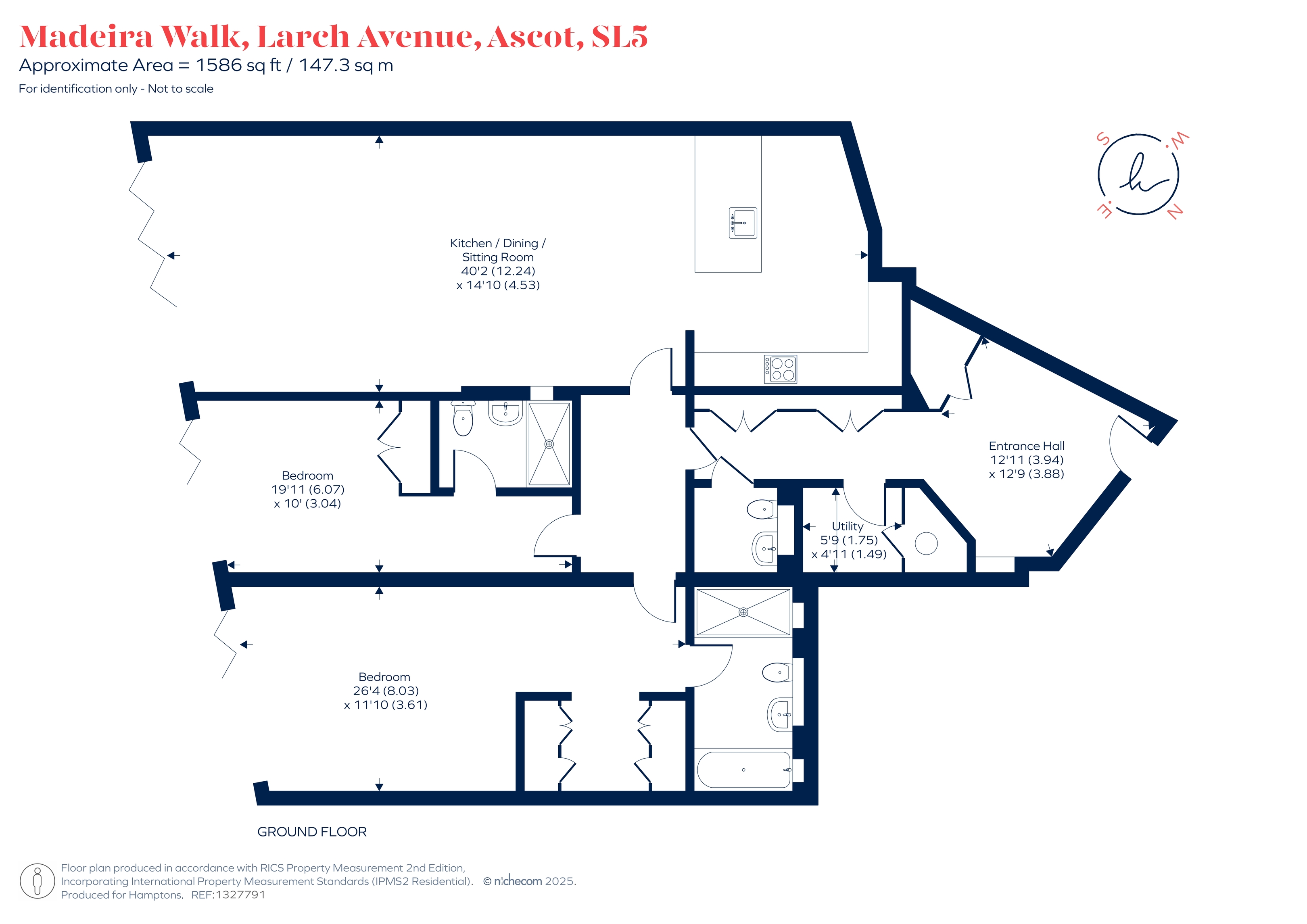 Apartment 3, Felstead, 2, Madeira Walk, Ascot floorplan