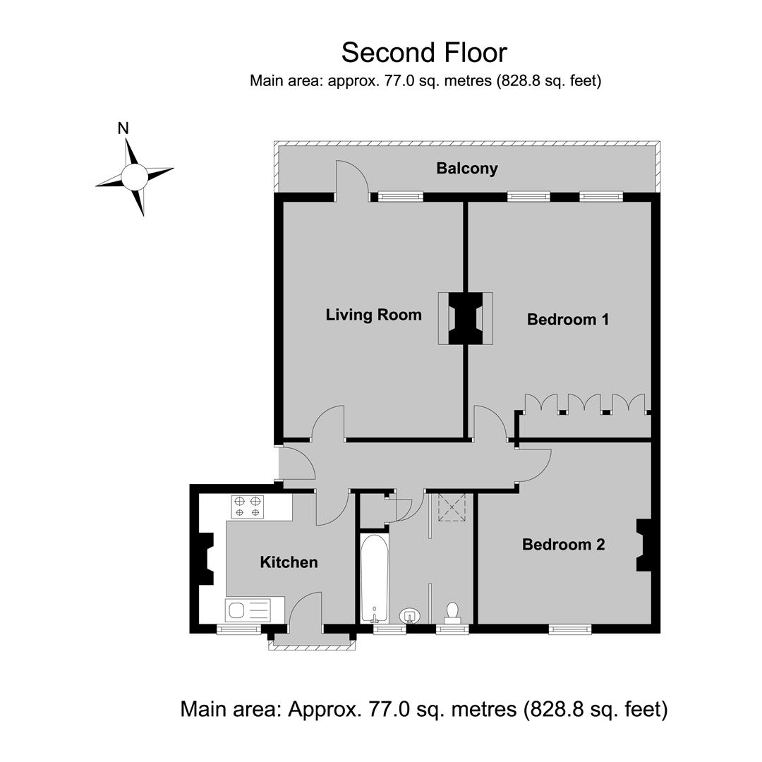 Flat 29 Grand Pavilion, 19-31, Marine Parade, Whitstable floorplan