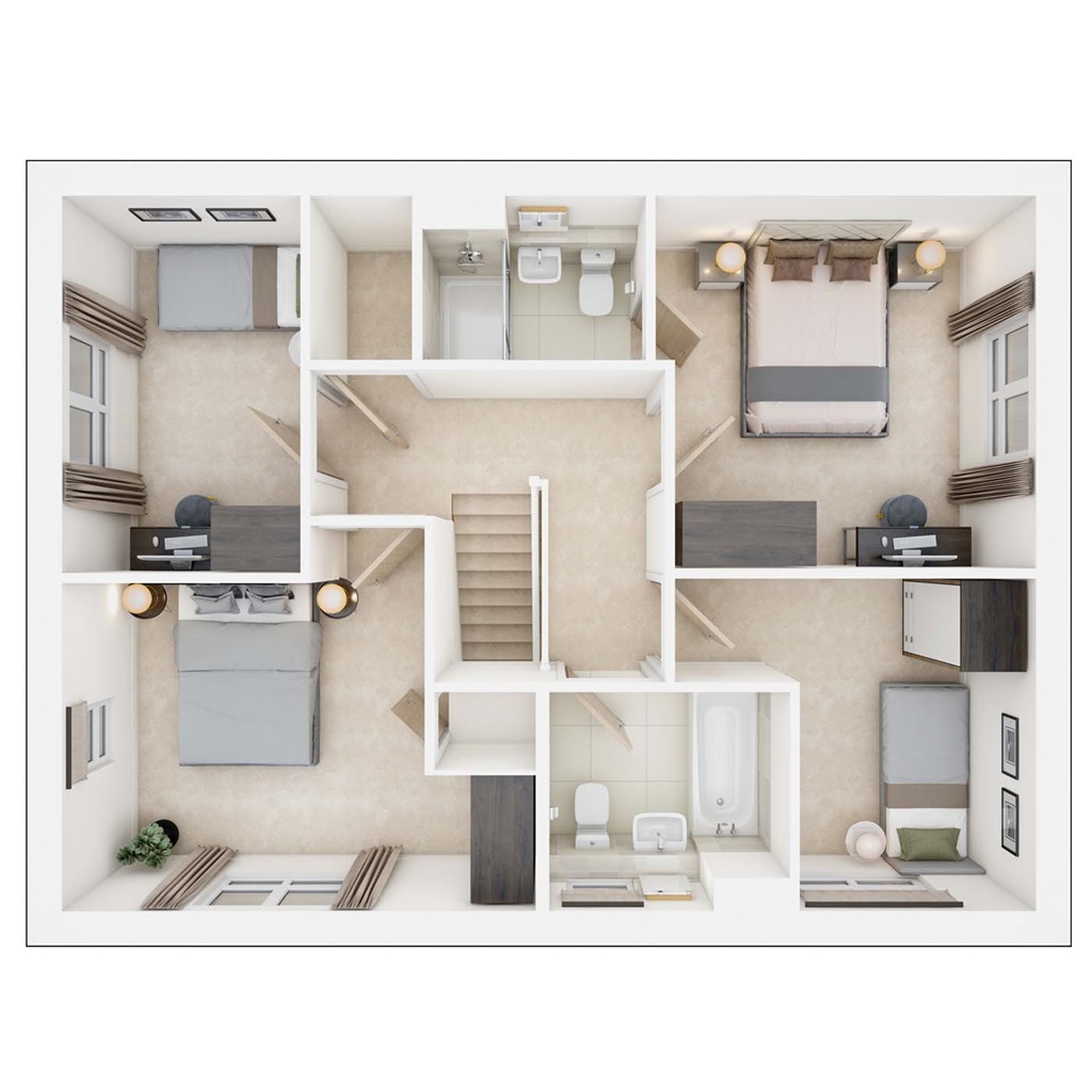 The Plumdale - Plot 209, Woodlands Chase, Curbridge Way, Whiteley floorplan