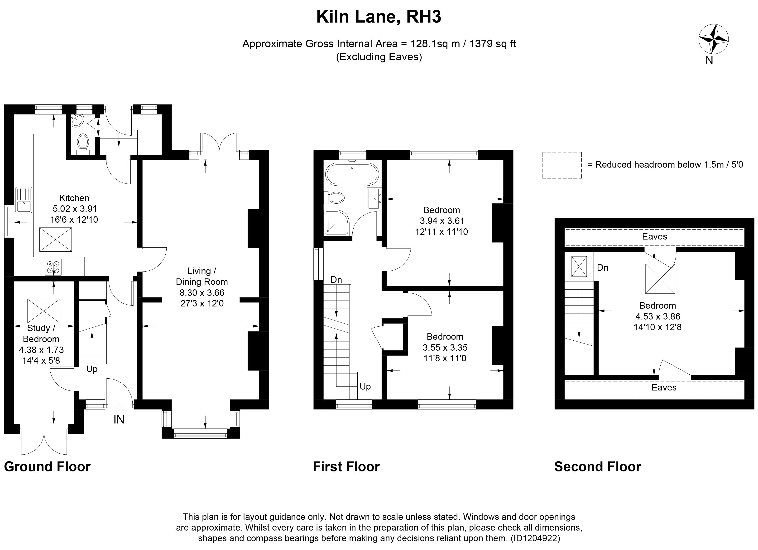 15, Kiln Lane, Betchworth floorplan