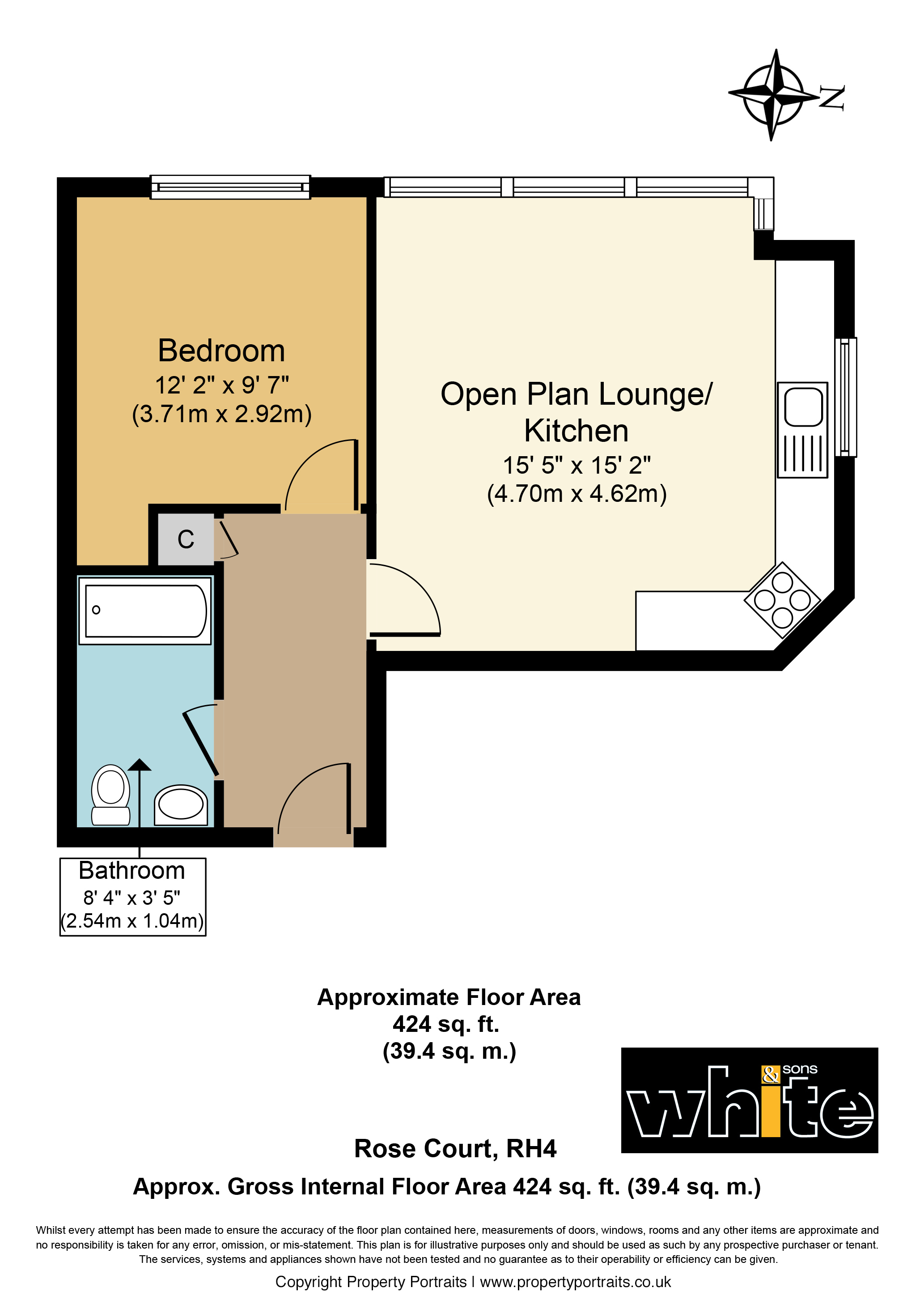 1 Bedrooms Flat for sale in Rose Court, Junction Road, Dorking, Surrey RH4