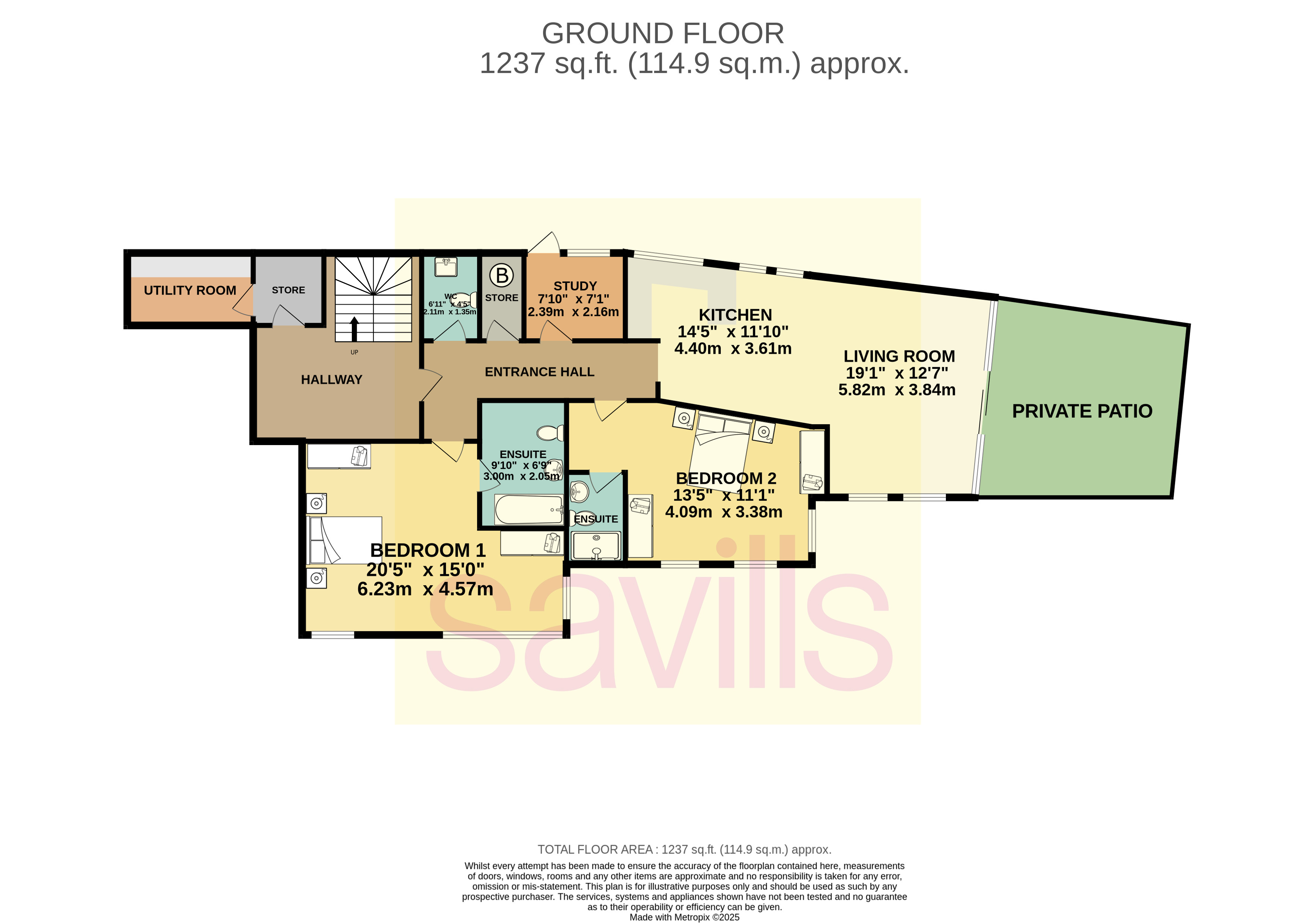 10 Tower View, The Waves, Grouville floorplan