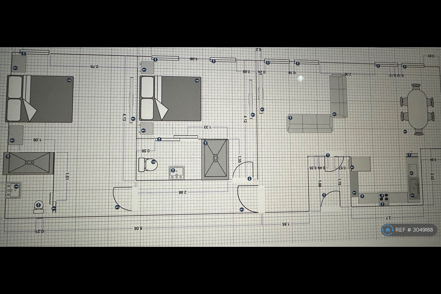 Flat, Hyde Park Place, London floorplan