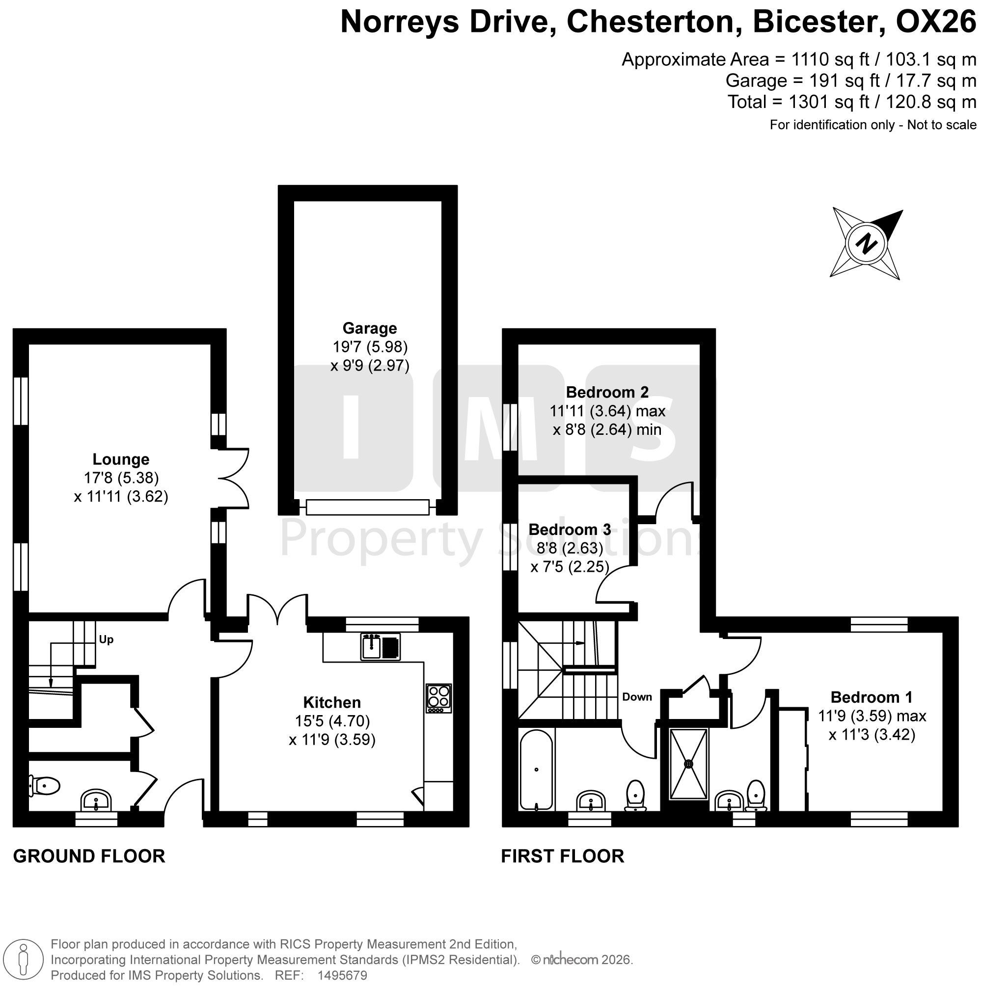 8 Norreys Drive, Bicester floorplan