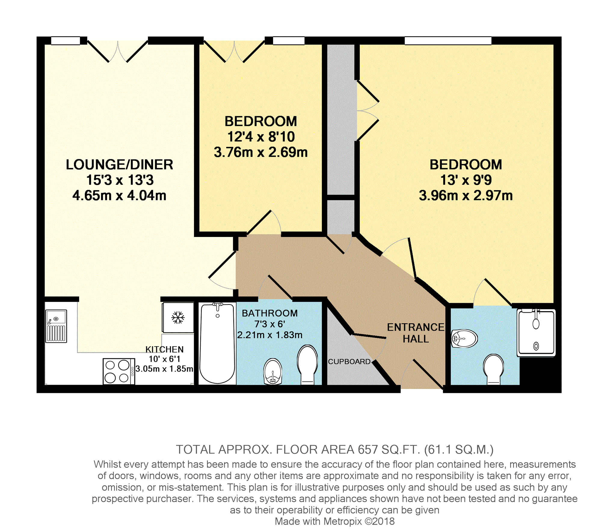 2 Bedrooms Flat for sale in Watery Lane, Broxbourne EN10