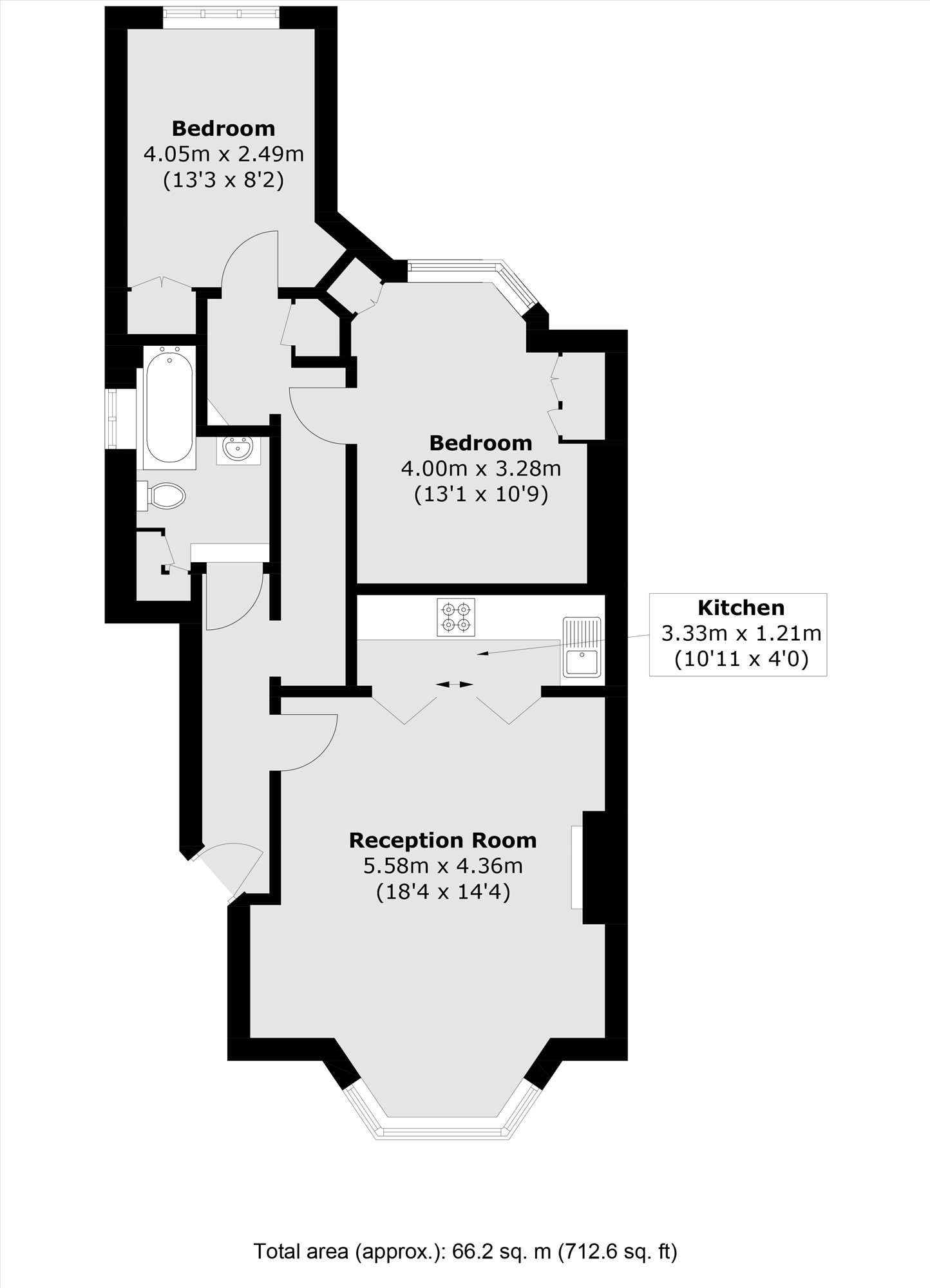 2, 18, Gauden Road, London floorplan