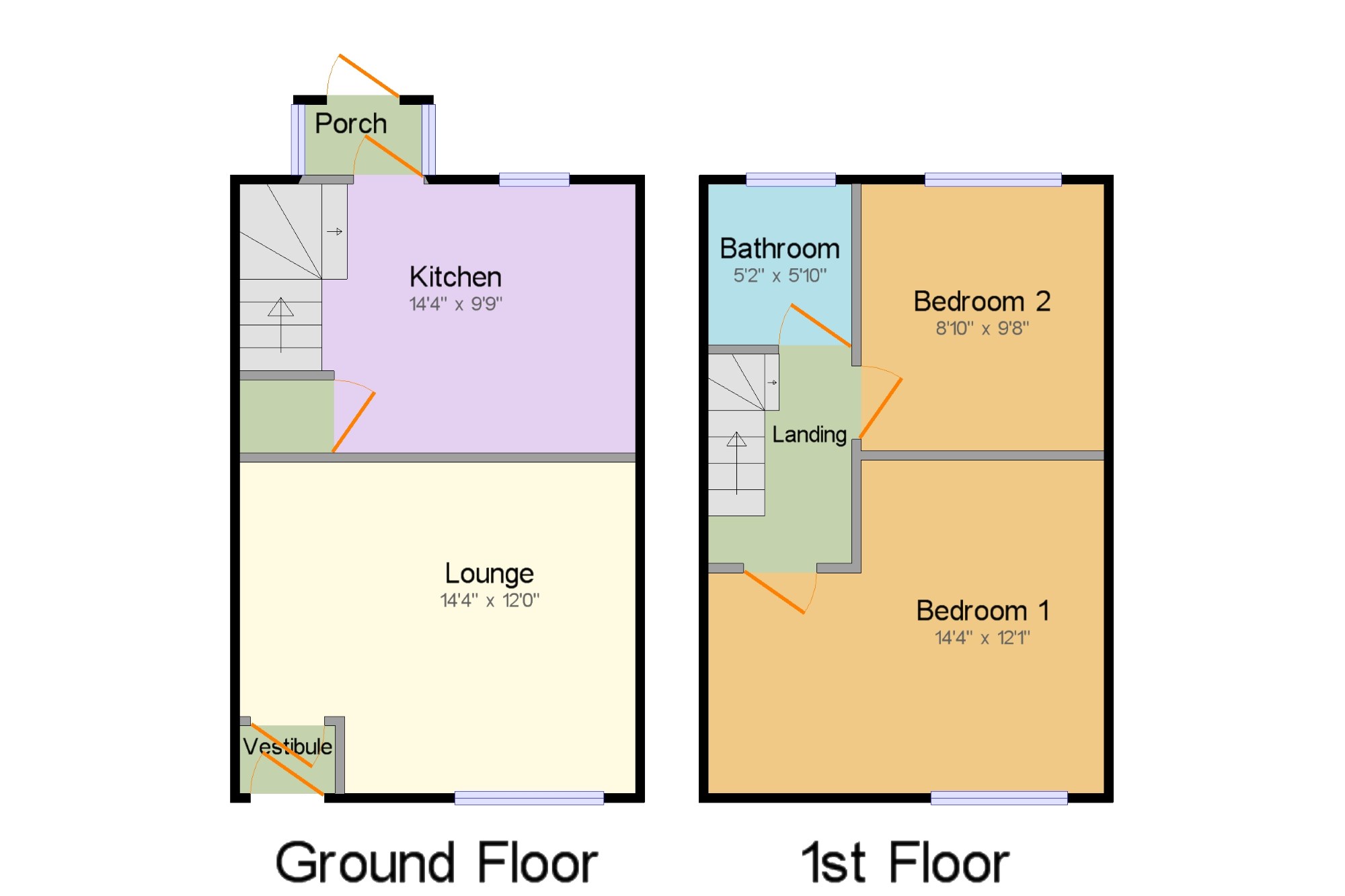 2 Bedrooms Terraced house for sale in Marshalls Brow, Penwortham, Preston, Lancashire PR1