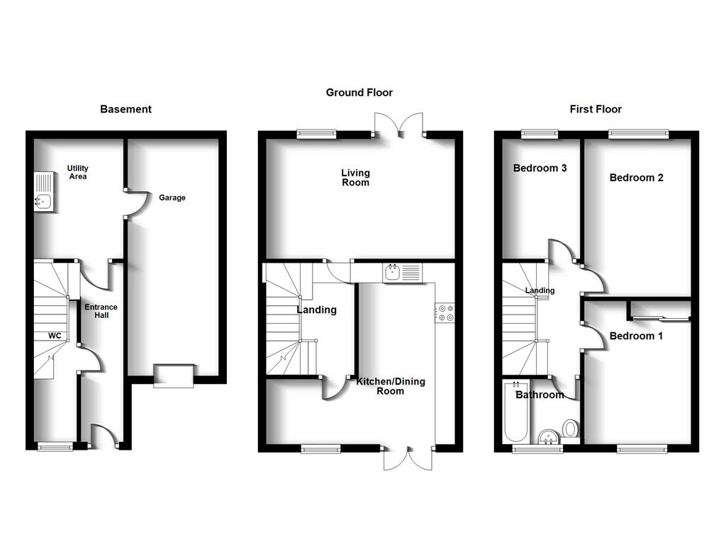 2, Kingfisher Grove Swallownest, Sheffield floorplan