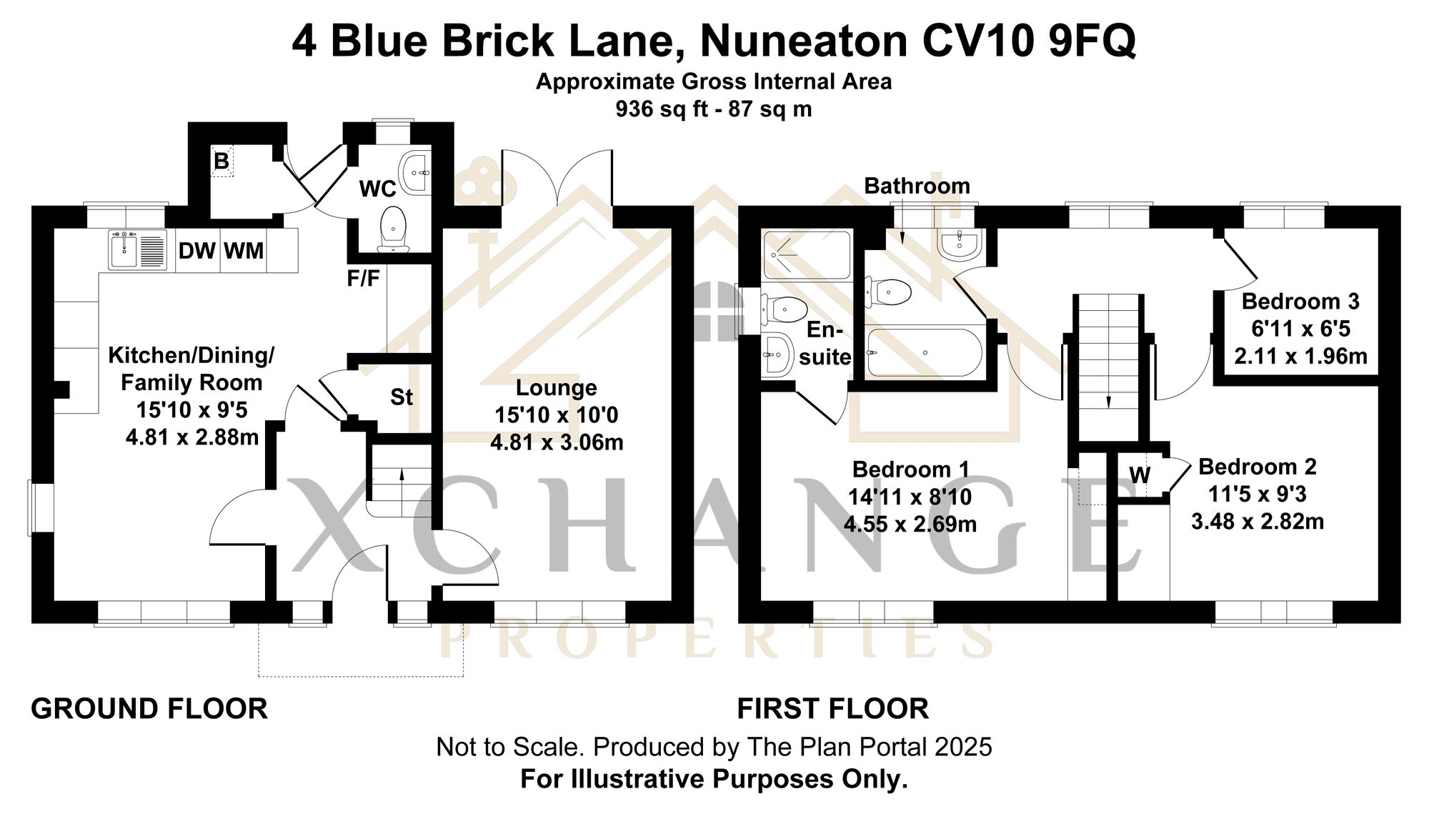 4 Blue Brick Lane, Nuneaton floorplan