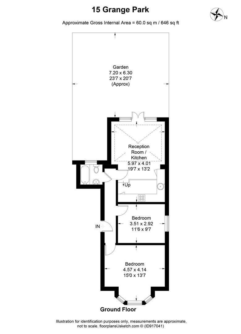 GFF, 15, Grange Park, London floorplan
