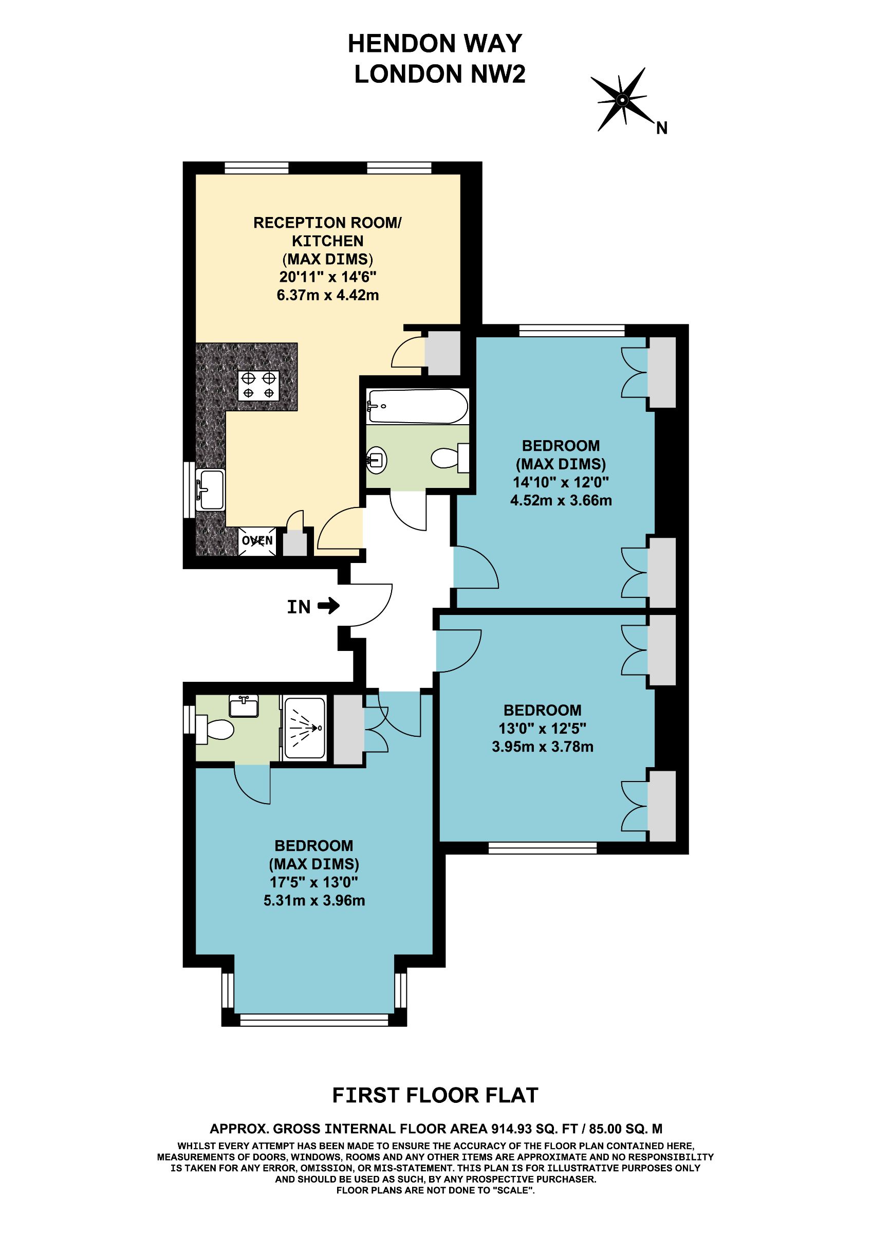 Hendon Way, London floorplan
