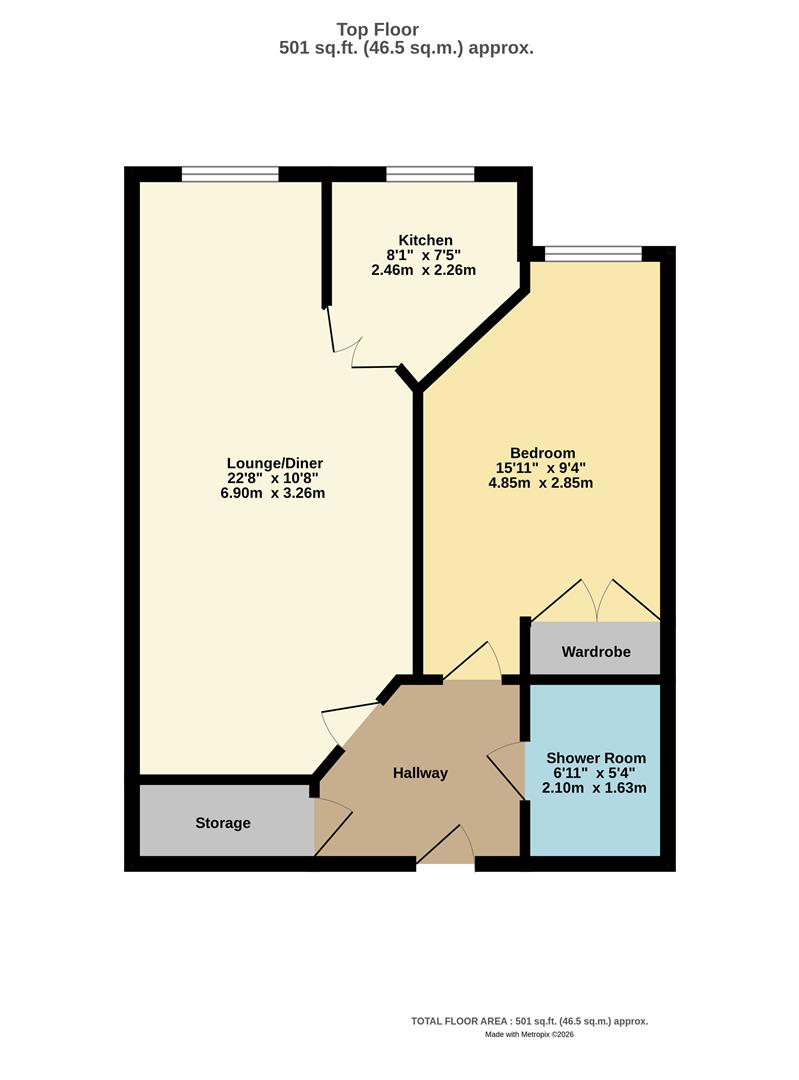 Flat 51, Watersedge Court, 1, Wharfside Close, Erith floorplan