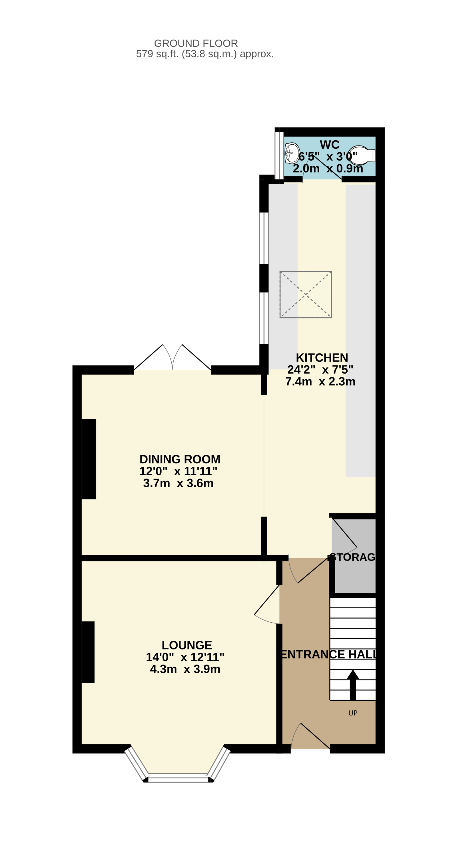 38, Walsall Road, Lichfield floorplan