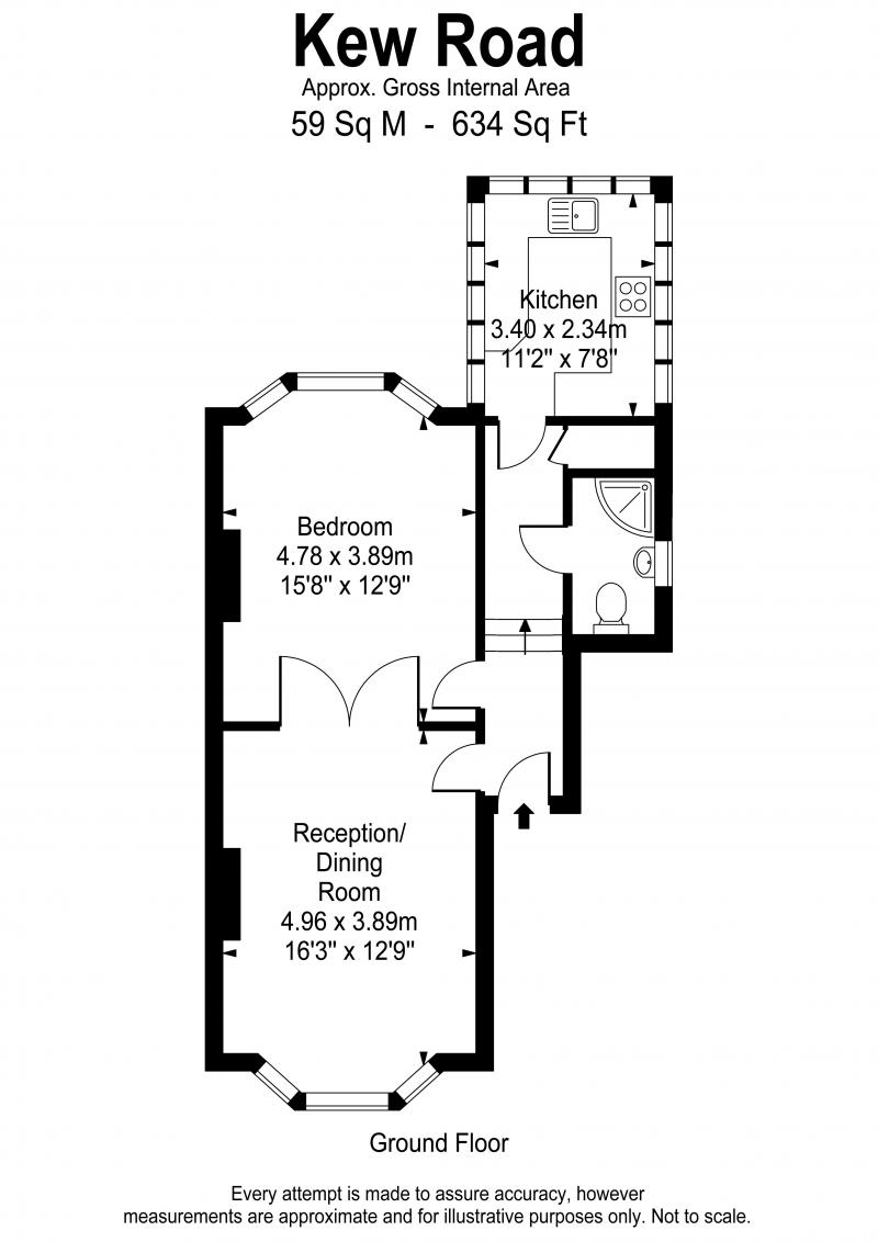 1 Bedrooms Flat for sale in Kew Road, Kew TW9