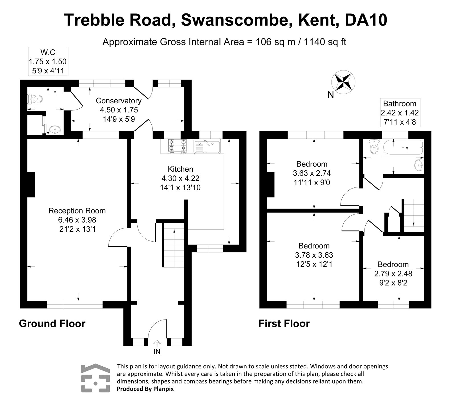 17, Trebble Road, Kent floorplan