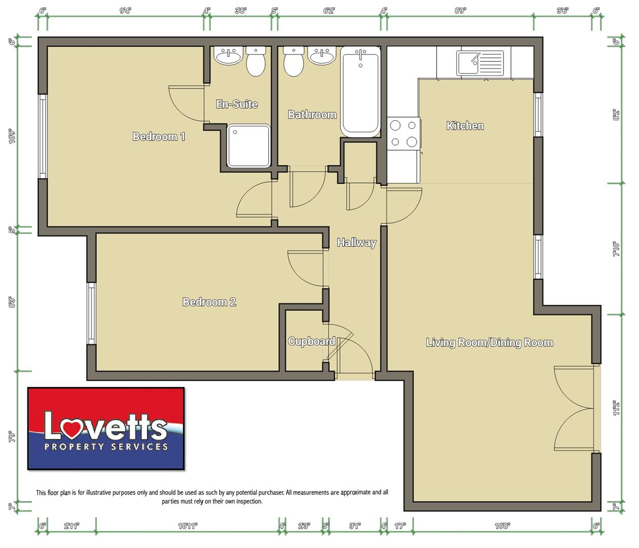 59, Wherry Close, Margate floorplan