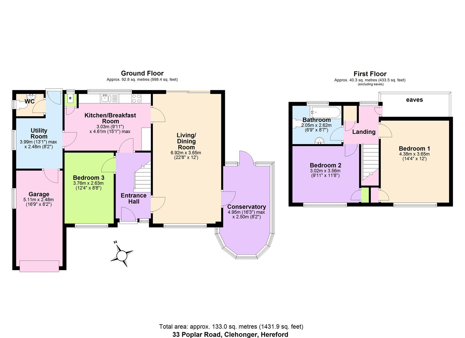 33, Poplar Road, Hereford floorplan