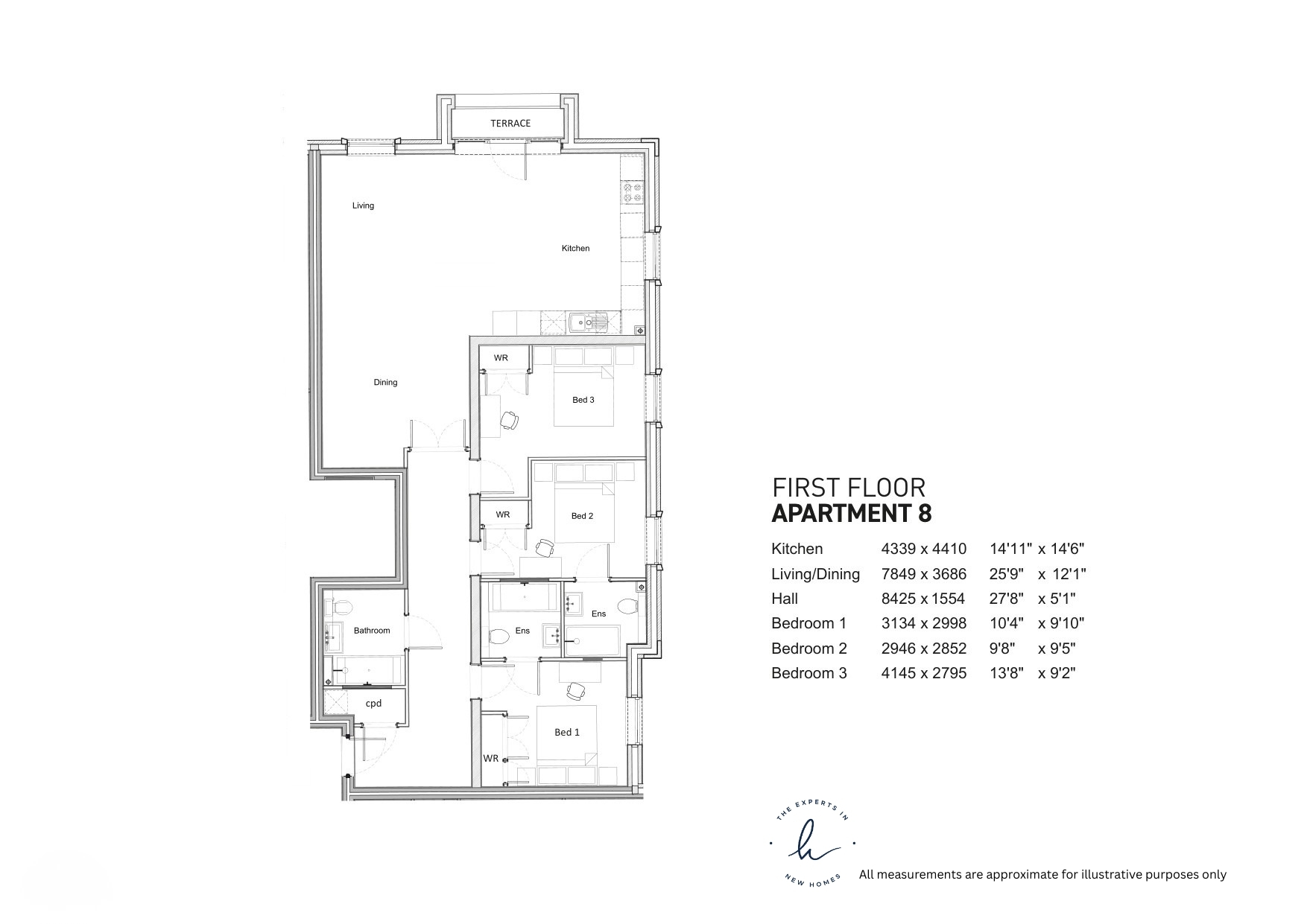Plot 8, Flat 6, Shalford Lodge, Kingston Hill, Kingston Upon Thames floorplan