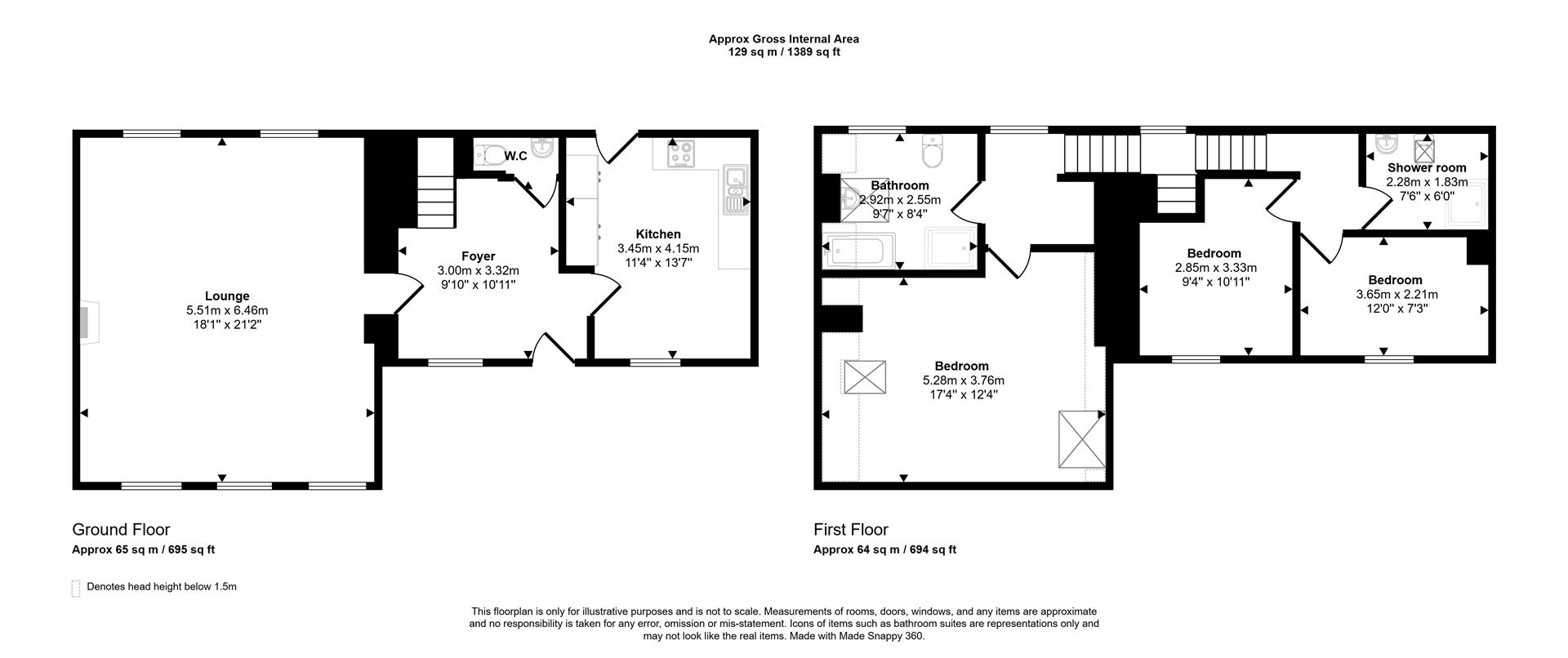 Dalton Cottage, 1, Heol Llansaint, Kidwelly floorplan