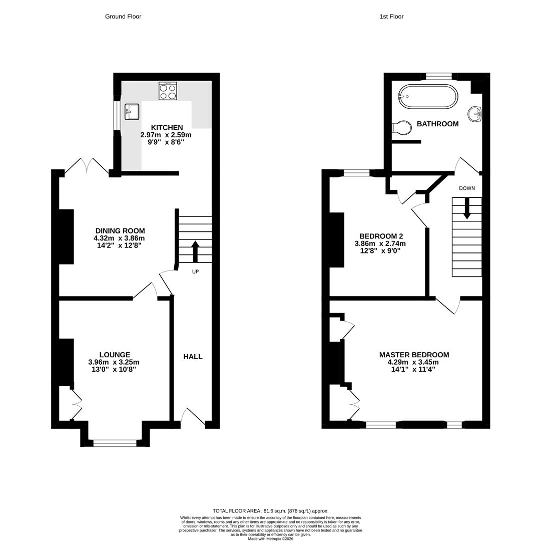 118, Moss Lane, Altrincham floorplan