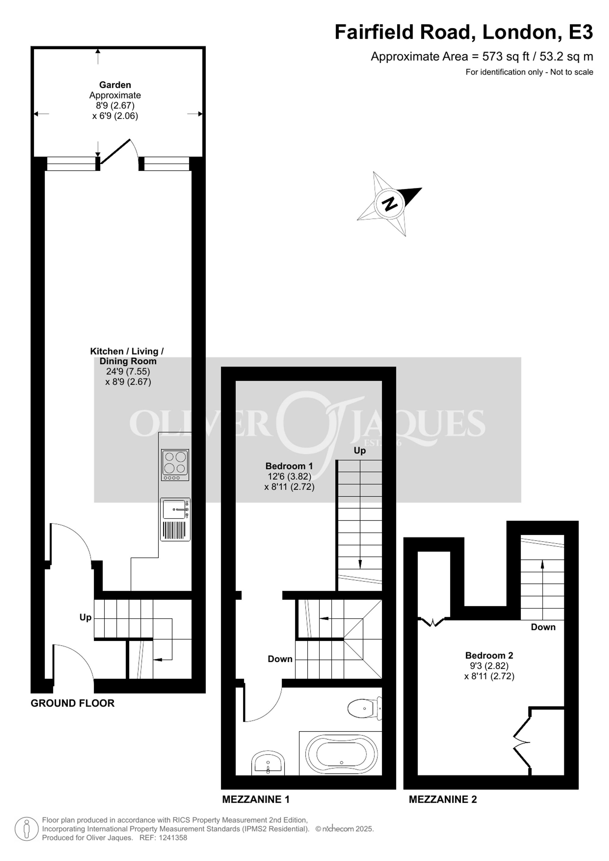 Flat 541 Manhattan Building, Bow Quarter, London floorplan
