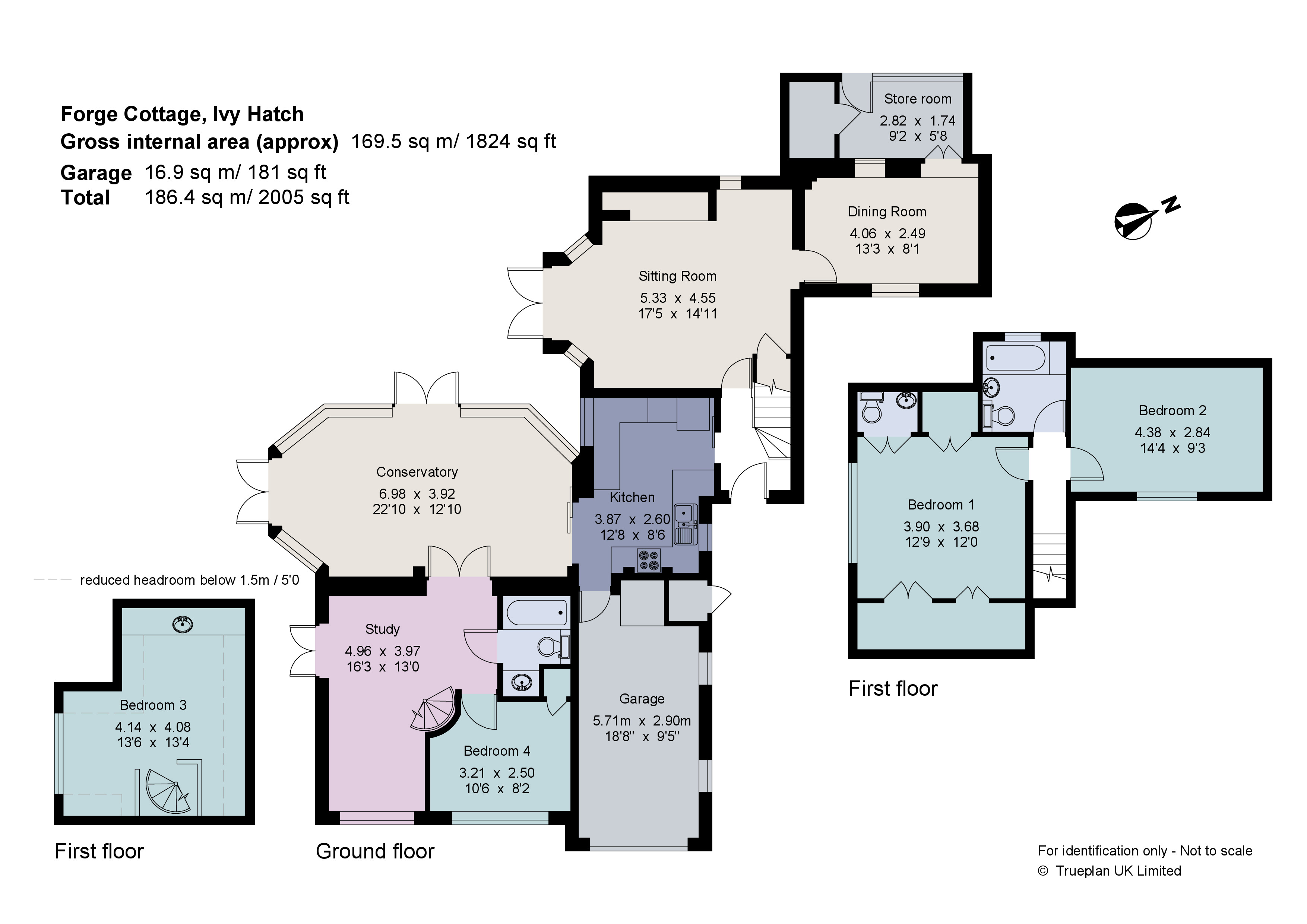 Forge Cottage,, High Cross Road, Sevenoaks floorplan