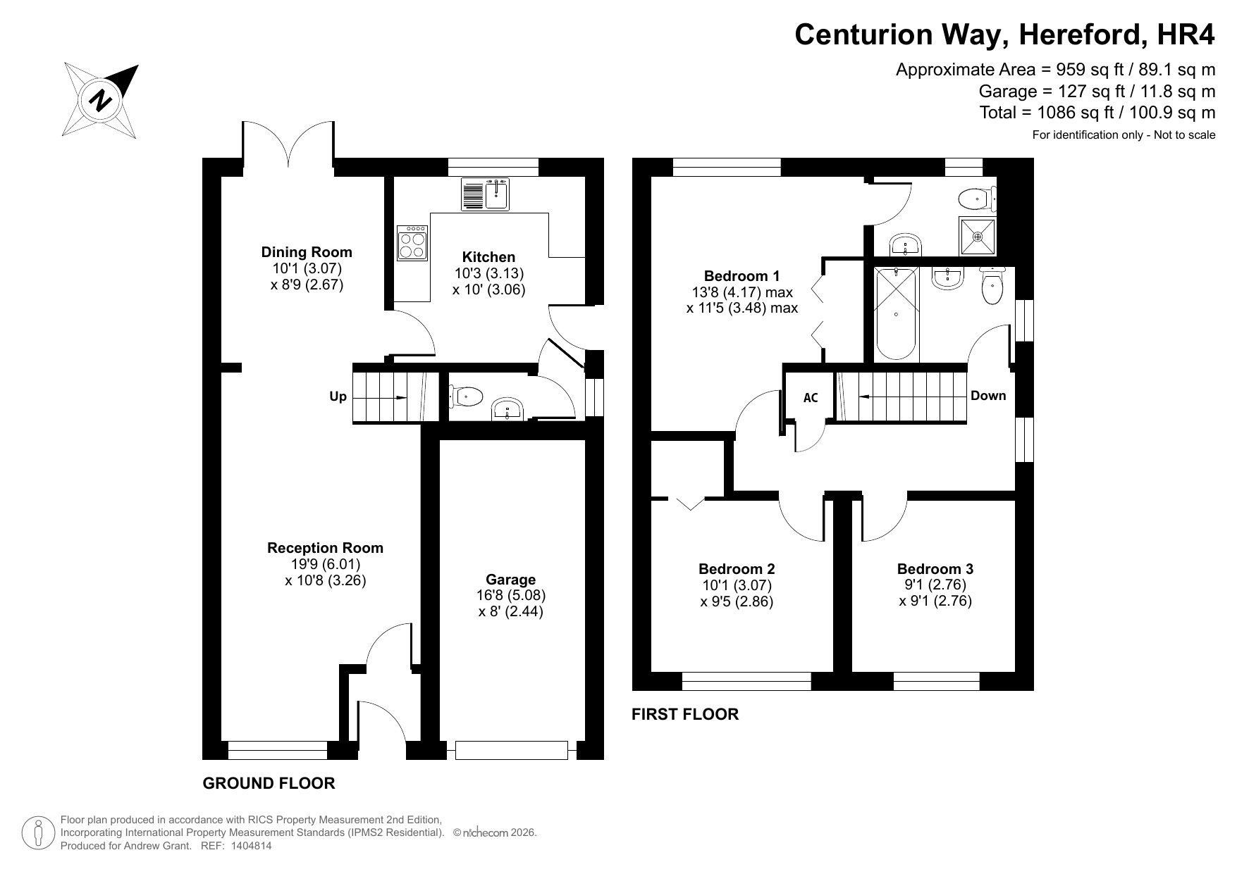 8, Centurion Way, Hereford floorplan
