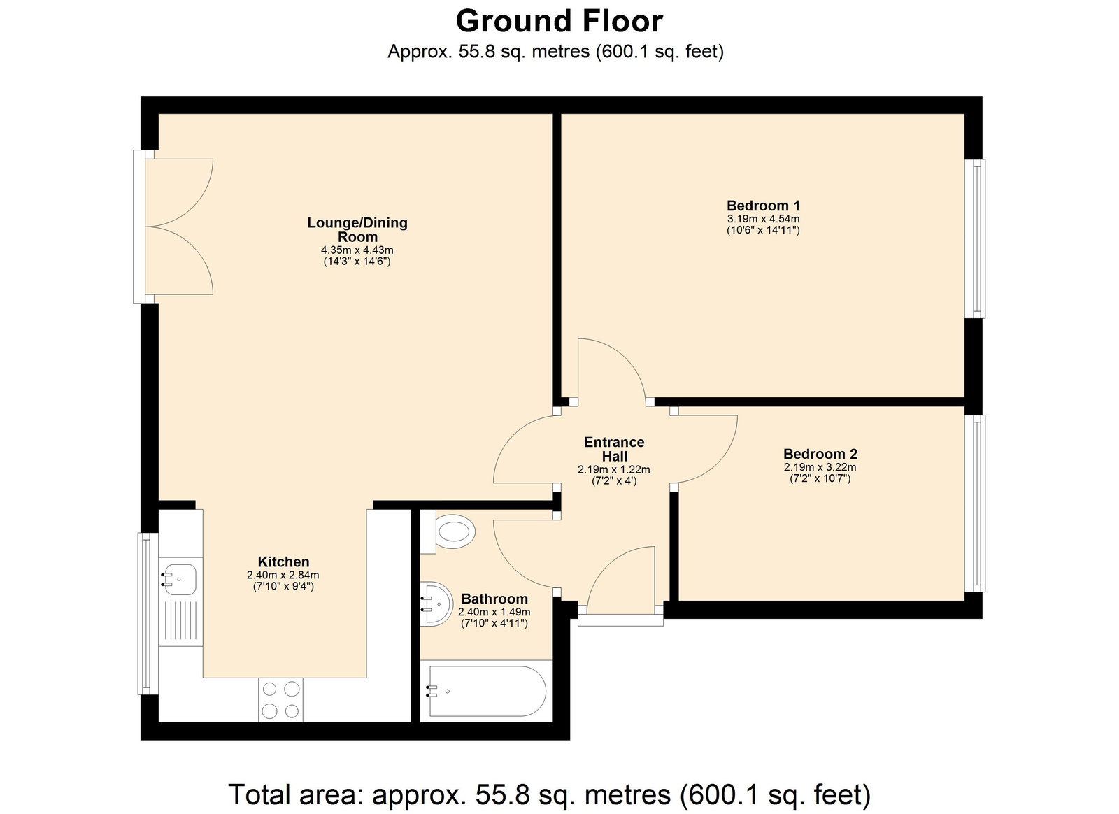 21, Parkside Avenue, Skelmersdale floorplan